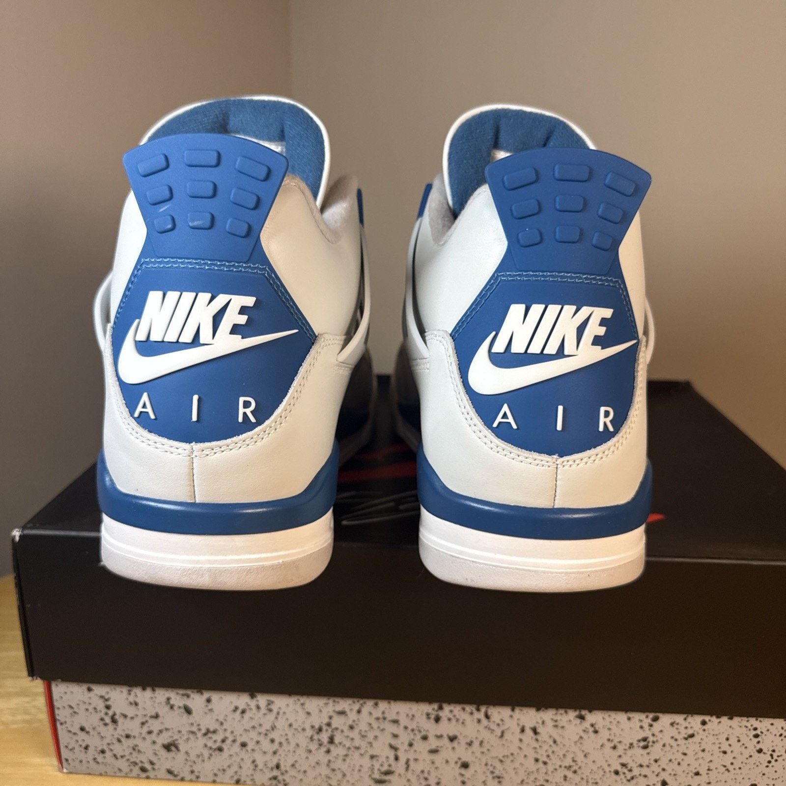 Jordan Brand Nike Air Jordan 4 Retro Shoe Military Industrial Blue FV5029 Size US 14 / EU 47 - 5 Thumbnail
