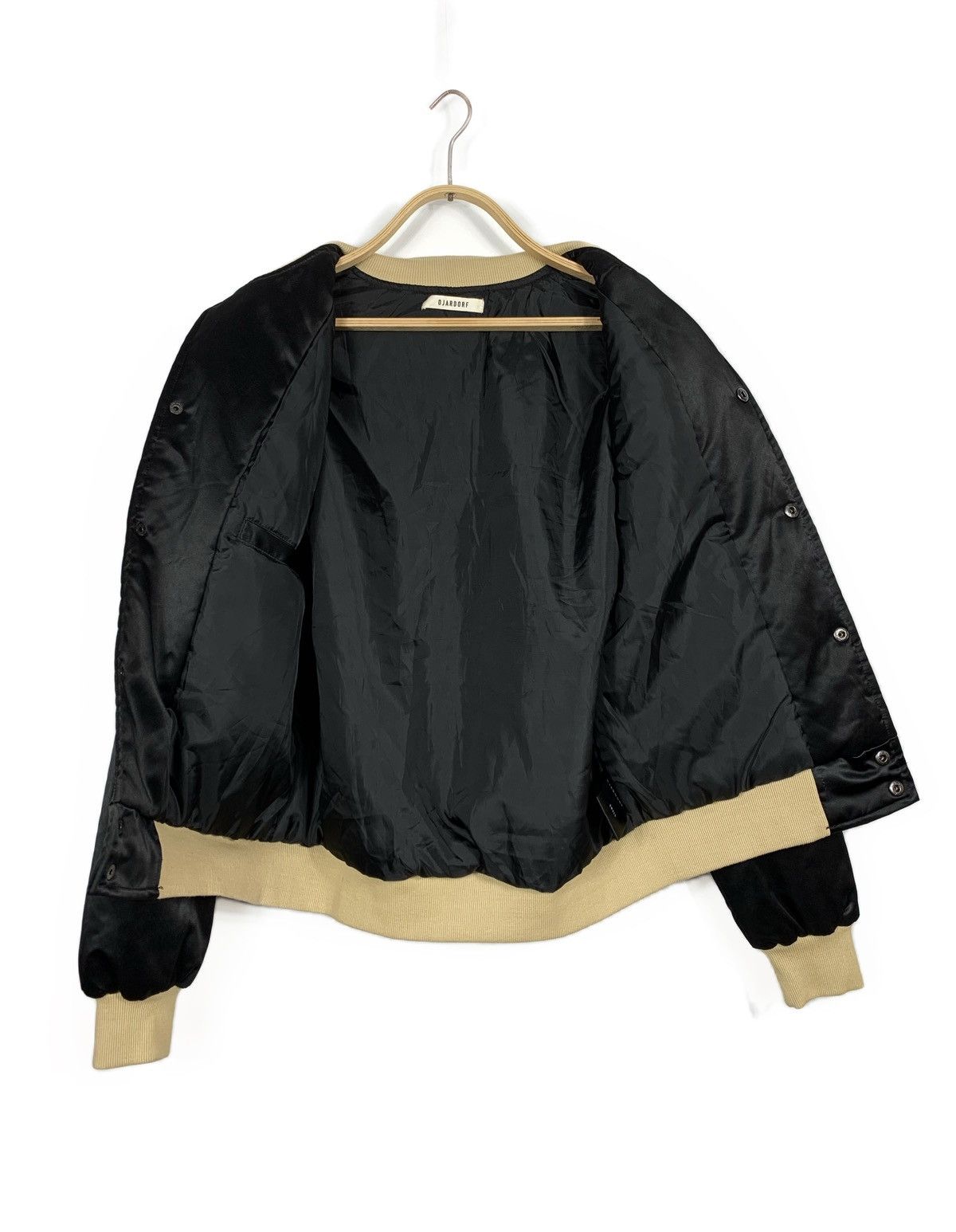Ojardorf OJARDORF Black Satin Bomber Jacket Men's Small Varsity Style Size US S / EU 44-46 / 1 - 12 Thumbnail