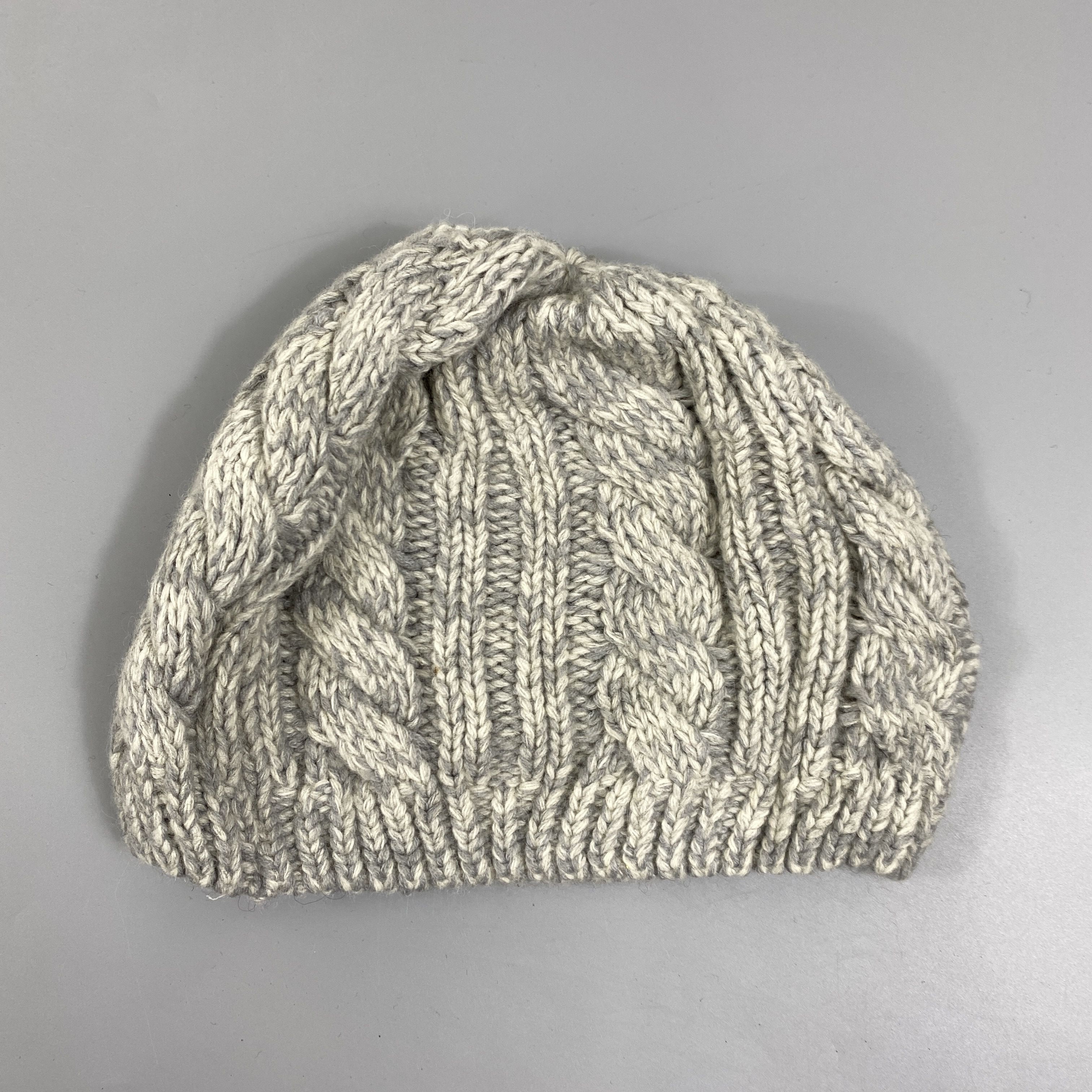 Japanese Brand Crochet Cable Knit Beanie Hats -BN1085 Size ONE SIZE - 7 Thumbnail