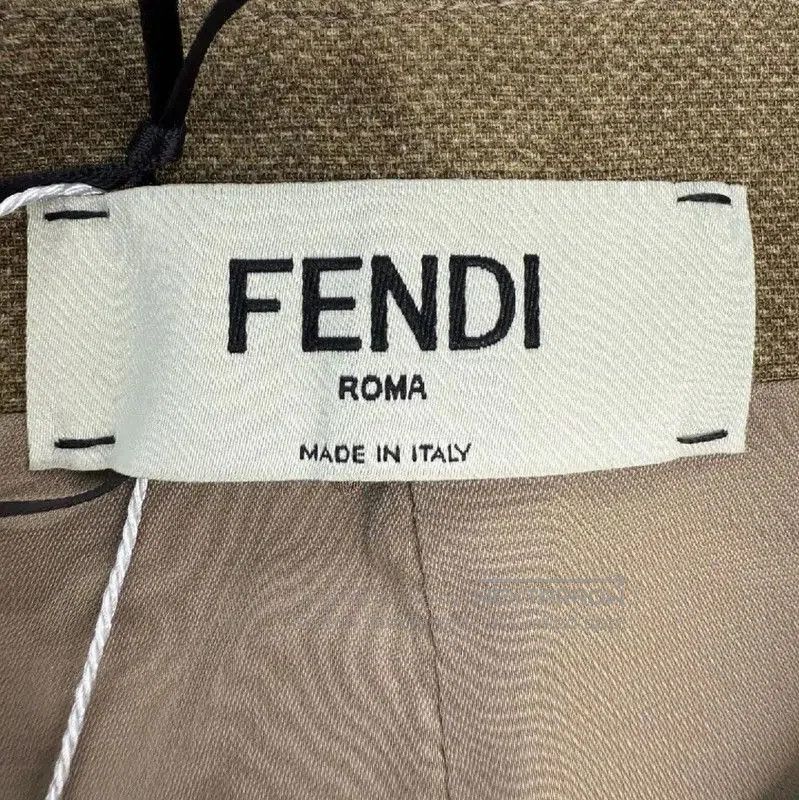 Fendi Fendi Khaki Wool Skirt with Buttons . Size 23" - 3 Thumbnail