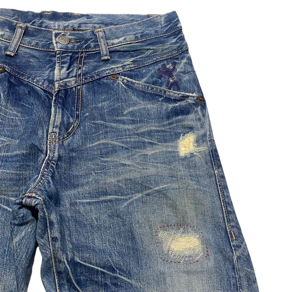 Hysteric Glamour Vintage Hysteric Glamour Distressed Honeycomb Jeans Size US 29 - 5 Thumbnail
