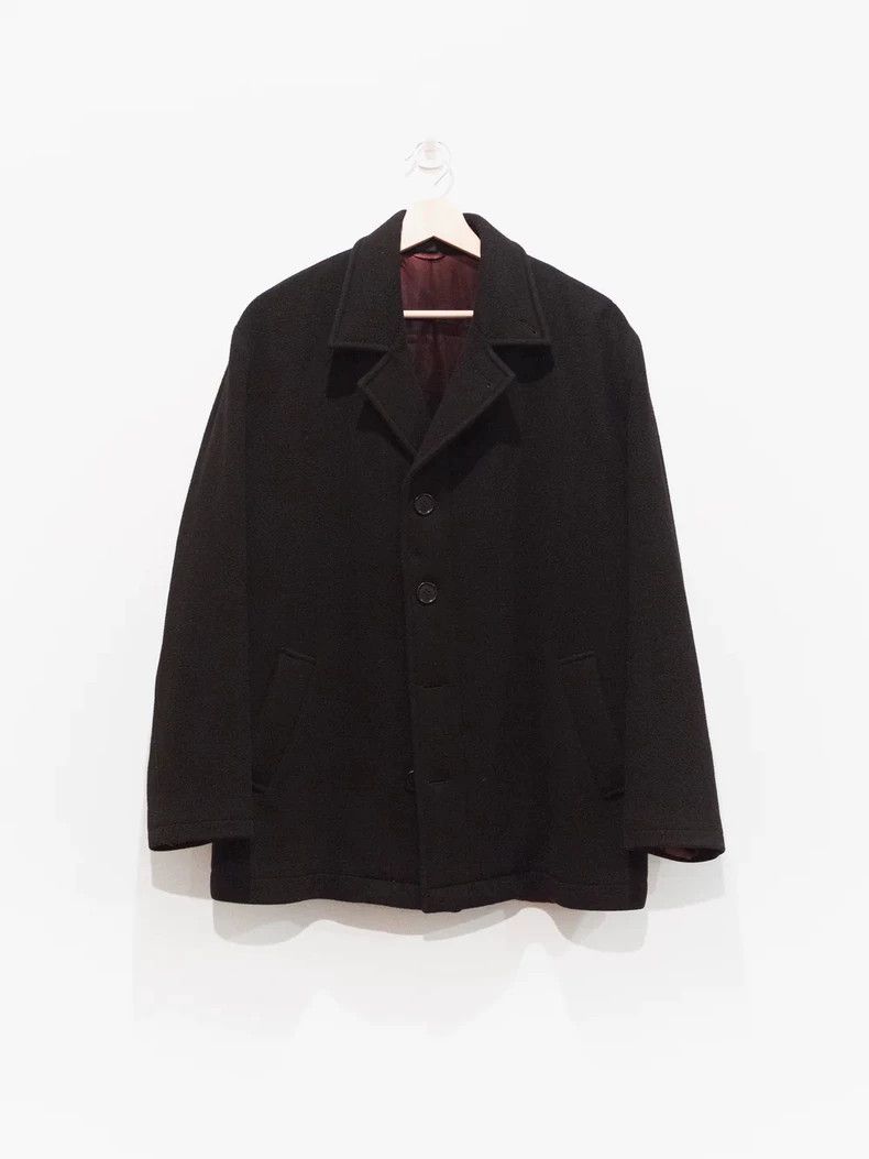 Helmut Lang HELMUT LANG Black wool goat down coat Size US S / EU 44-46 / 1 - 1 Thumbnail