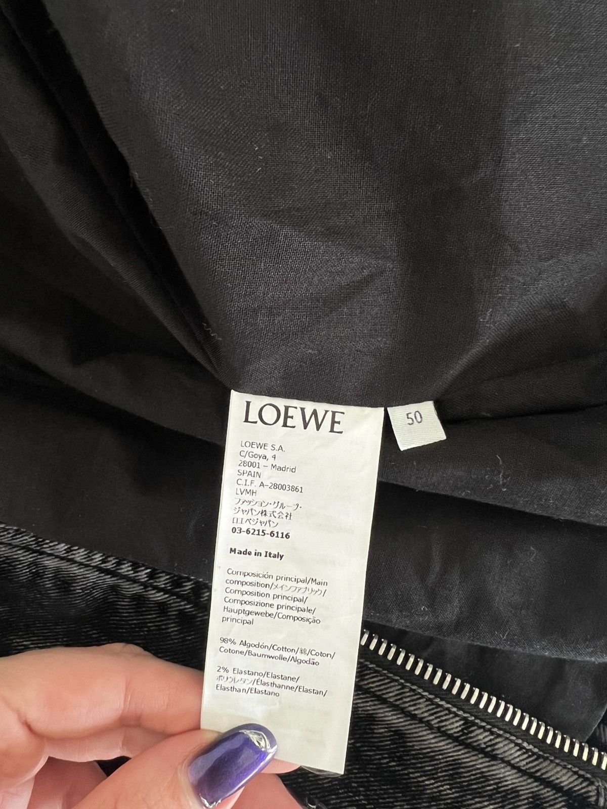 Loewe Loewe Black Bomber Jacket Size US M / EU 48-50 / 2 - 9 Thumbnail