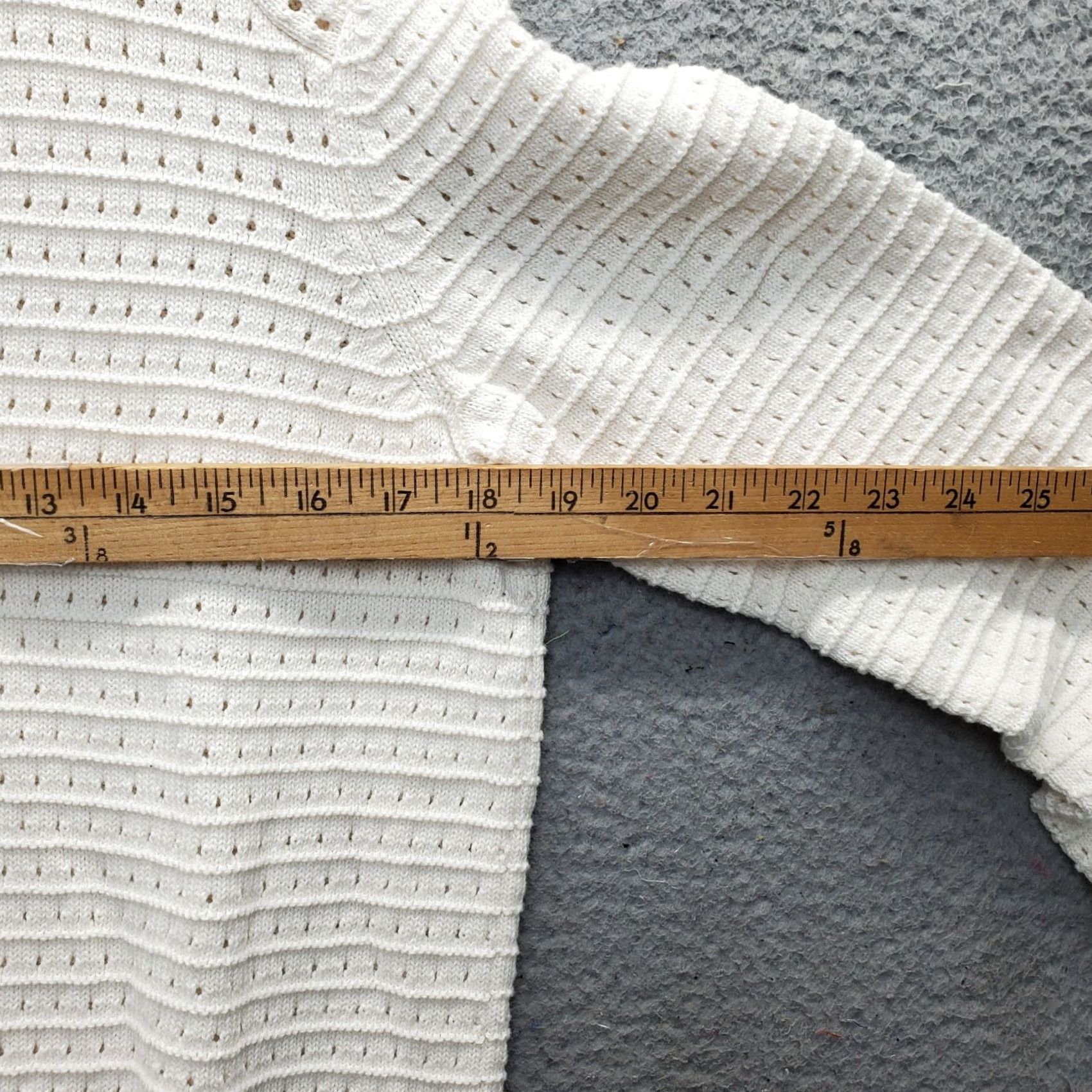 Loft LOFT Womens Tan Knit Raglan Sleeve Crew Neck Pullover Textured Sweater Size M Size M / US 6-8 / IT 42-44 - 4 Thumbnail