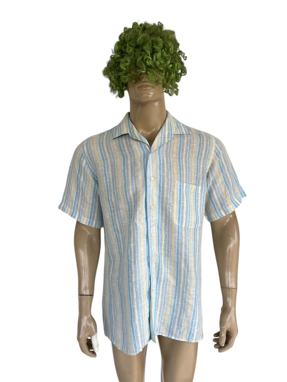 Loro Piana Striped Linen Shirt Size US XL / EU 56 / 4 - 2 Thumbnail