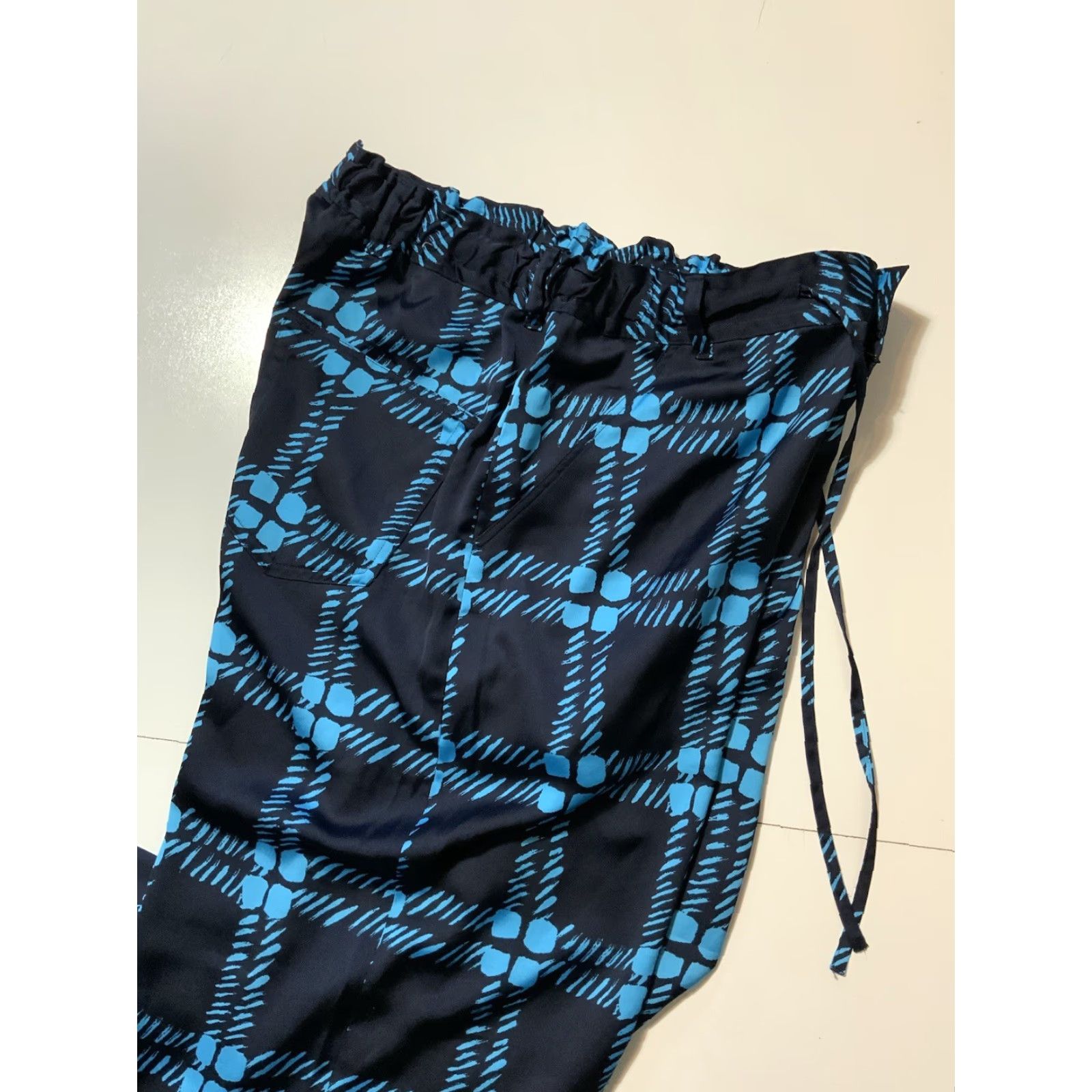 Marni 85 Marni X Uniqlo Relaxed Easy Wide Leg Fit Pattern Print Drape Baggy Pants L Size US 33 - 5 Thumbnail