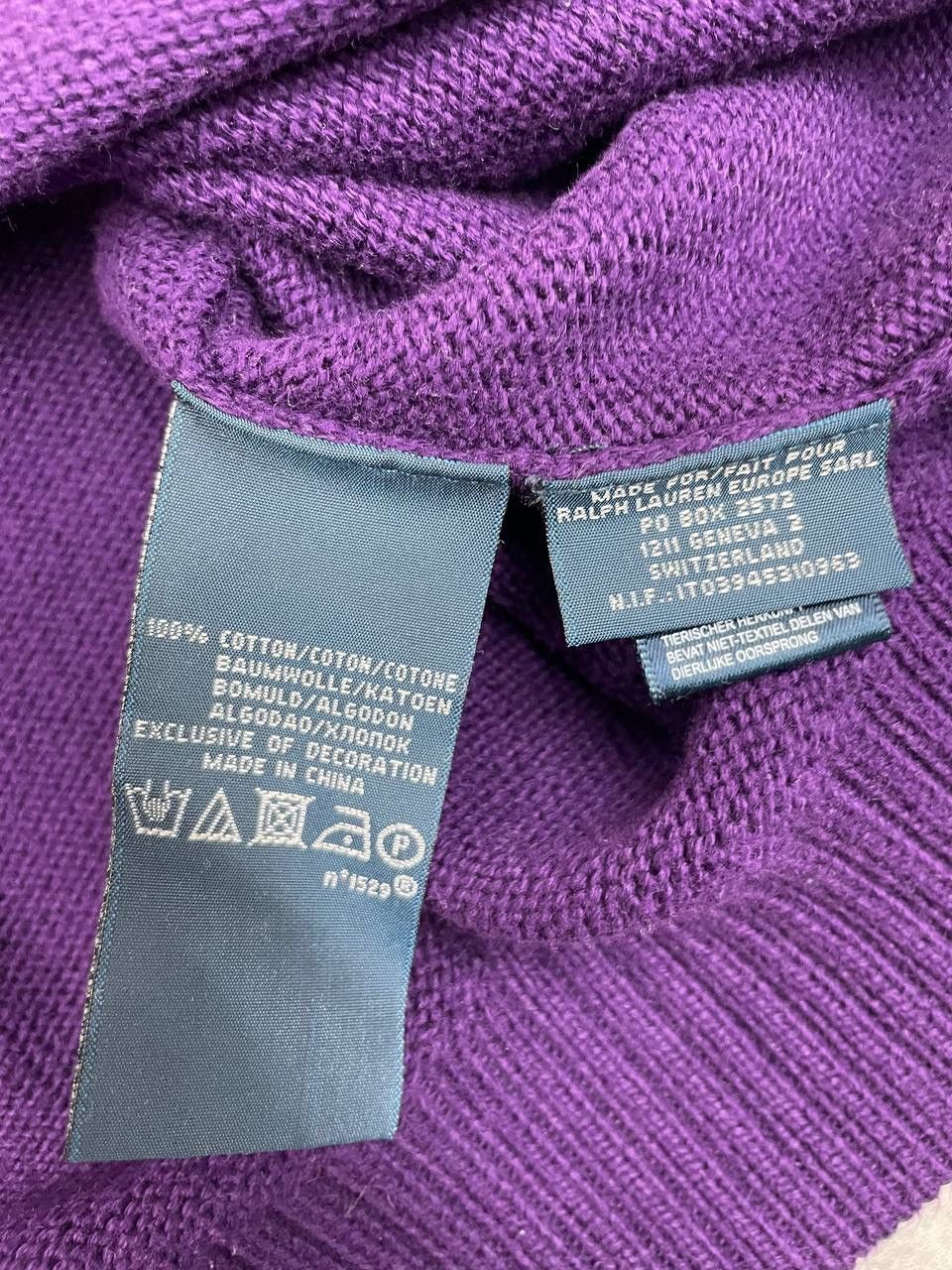 Polo Ralph Lauren Polo Ralph Lauren Men Vintage Knit Sweater Purple Size US L / EU 52-54 / 3 - 4 Thumbnail