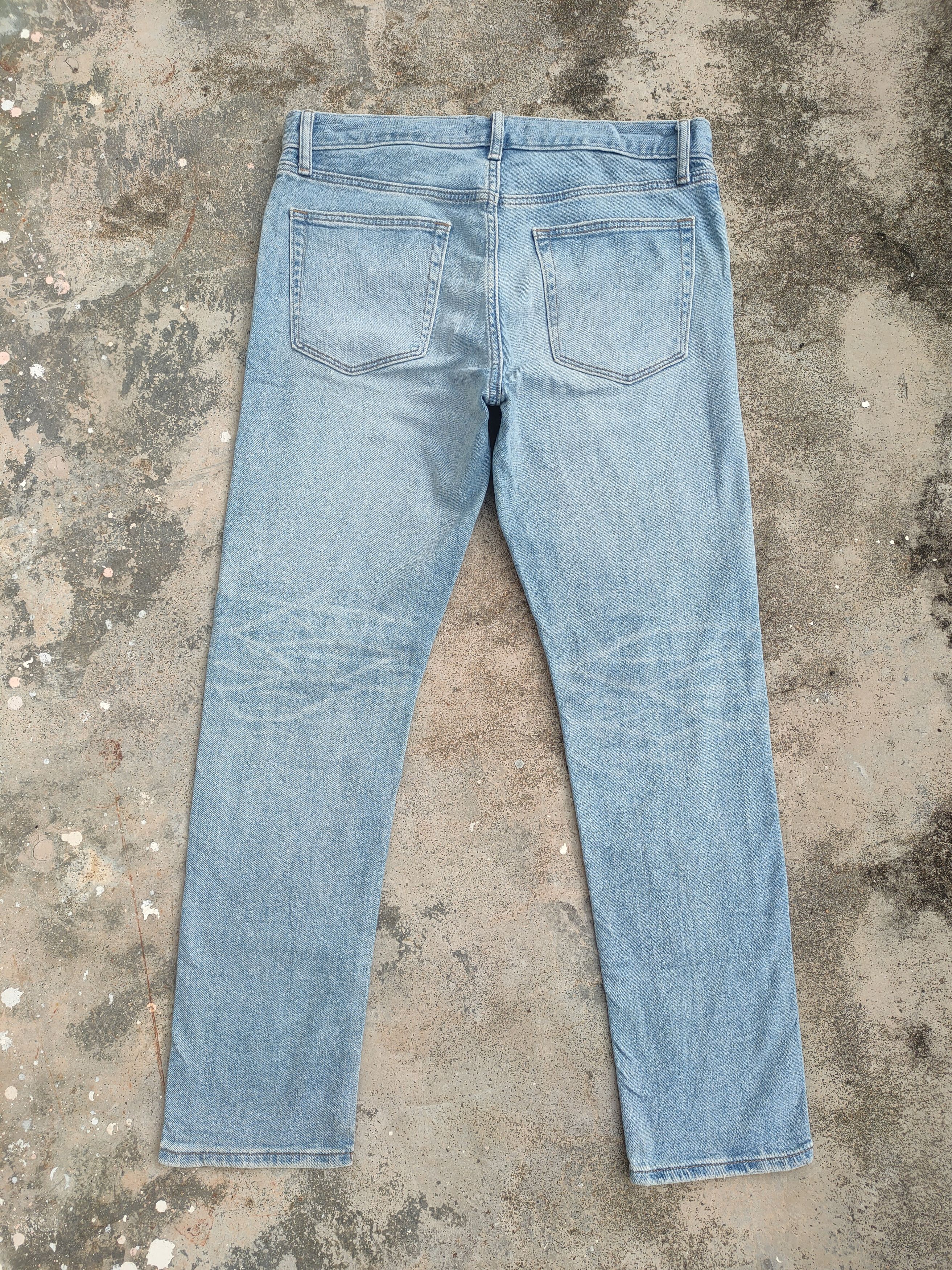 Black Label × Japanese Brand × Jean VINTAGE JAPANESE STRAIGHT FADED RIPPED DENIM JEANS PANTS Size US 35 - 7 Thumbnail