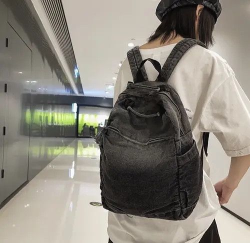 Japanese Brand Denim Backpack Size ONE SIZE - 4 Thumbnail