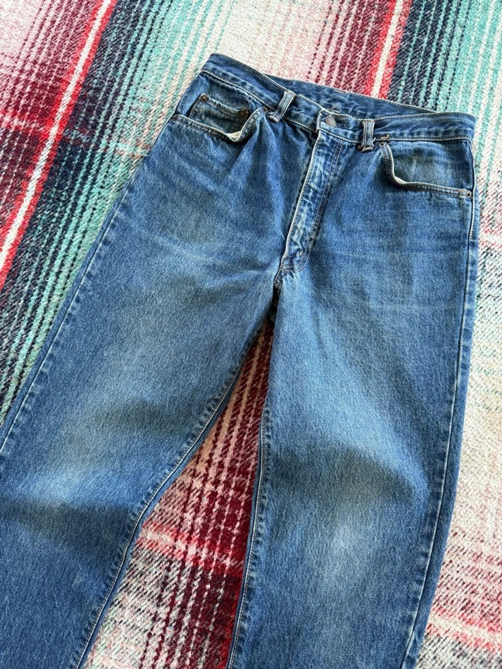 Big John Vintage Big John Blue Slim Tapered Jeans 30x34 Size US 30 / EU 46 - 2 Thumbnail