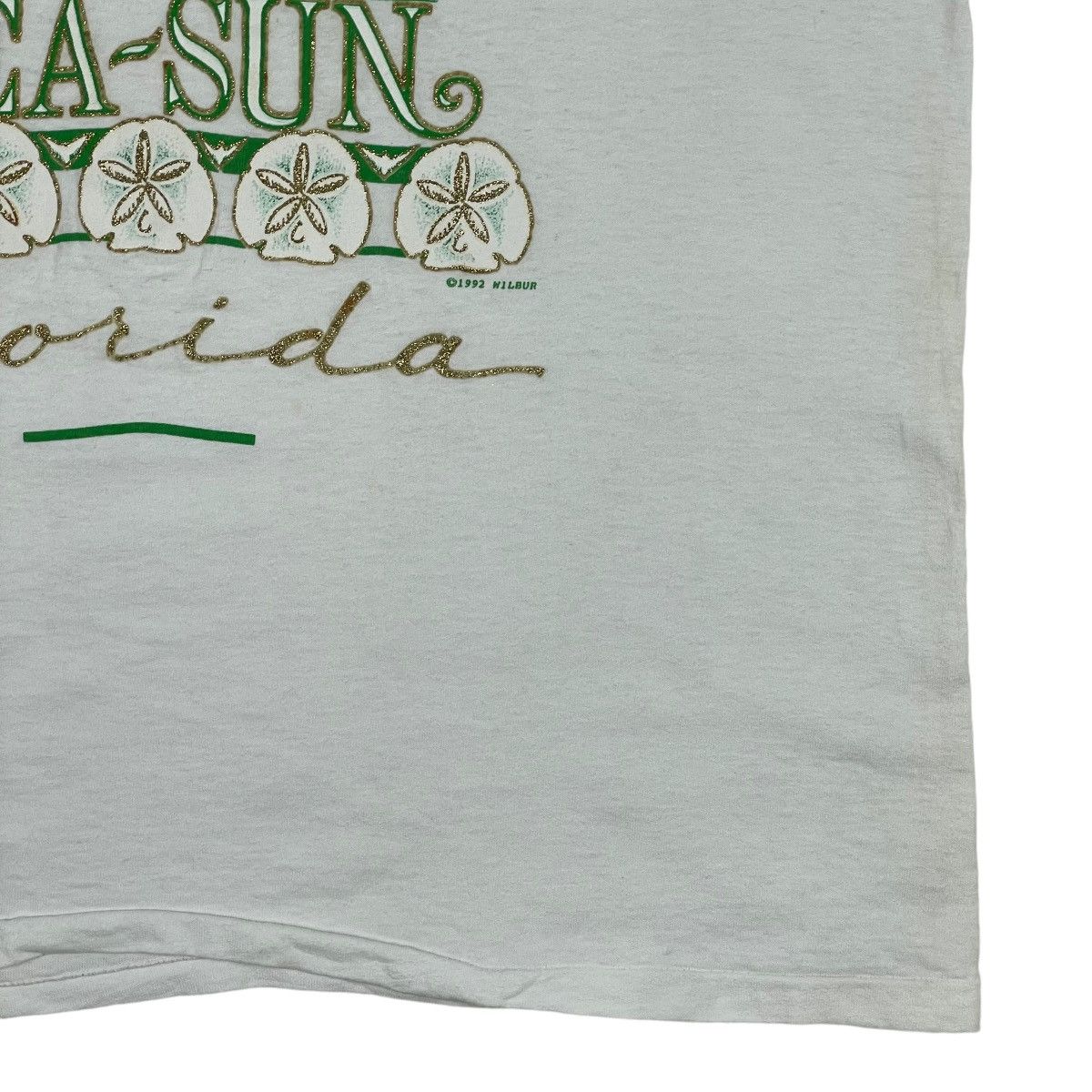 Designer Vintage 1992 Wilbur Sea Sun Florida Tee Size US L / EU 52-54 / 3 - 6 Thumbnail