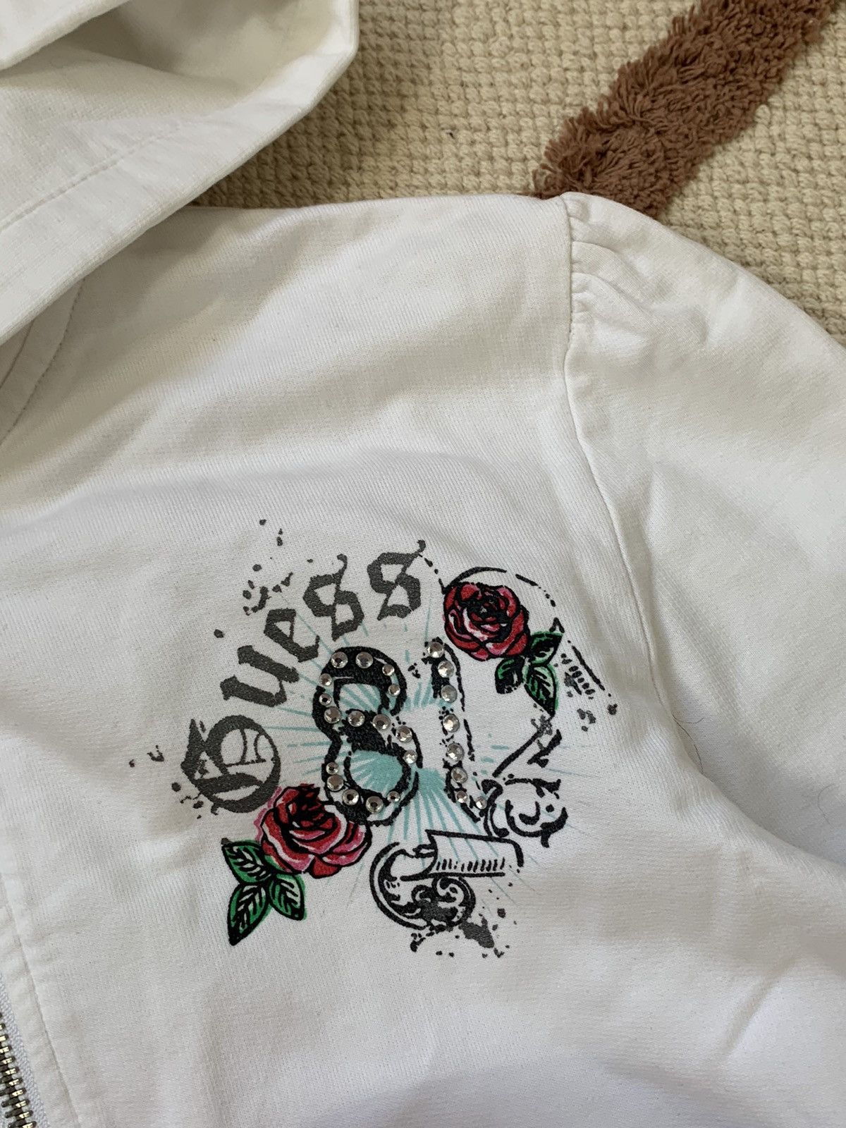 Guess × Vintage VINTAGE GUESS FLOWERS LOGO 2000s STYLE ZIP UP HOODIE Size S / US 4 / IT 40 - 5 Thumbnail