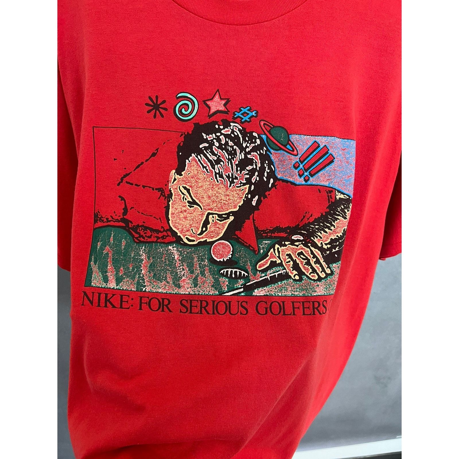 Nike × Vintage Vintage 80s Nike grey tag for serious golfers only shirt Size US XXL / EU 58 / 5 - 3 Thumbnail