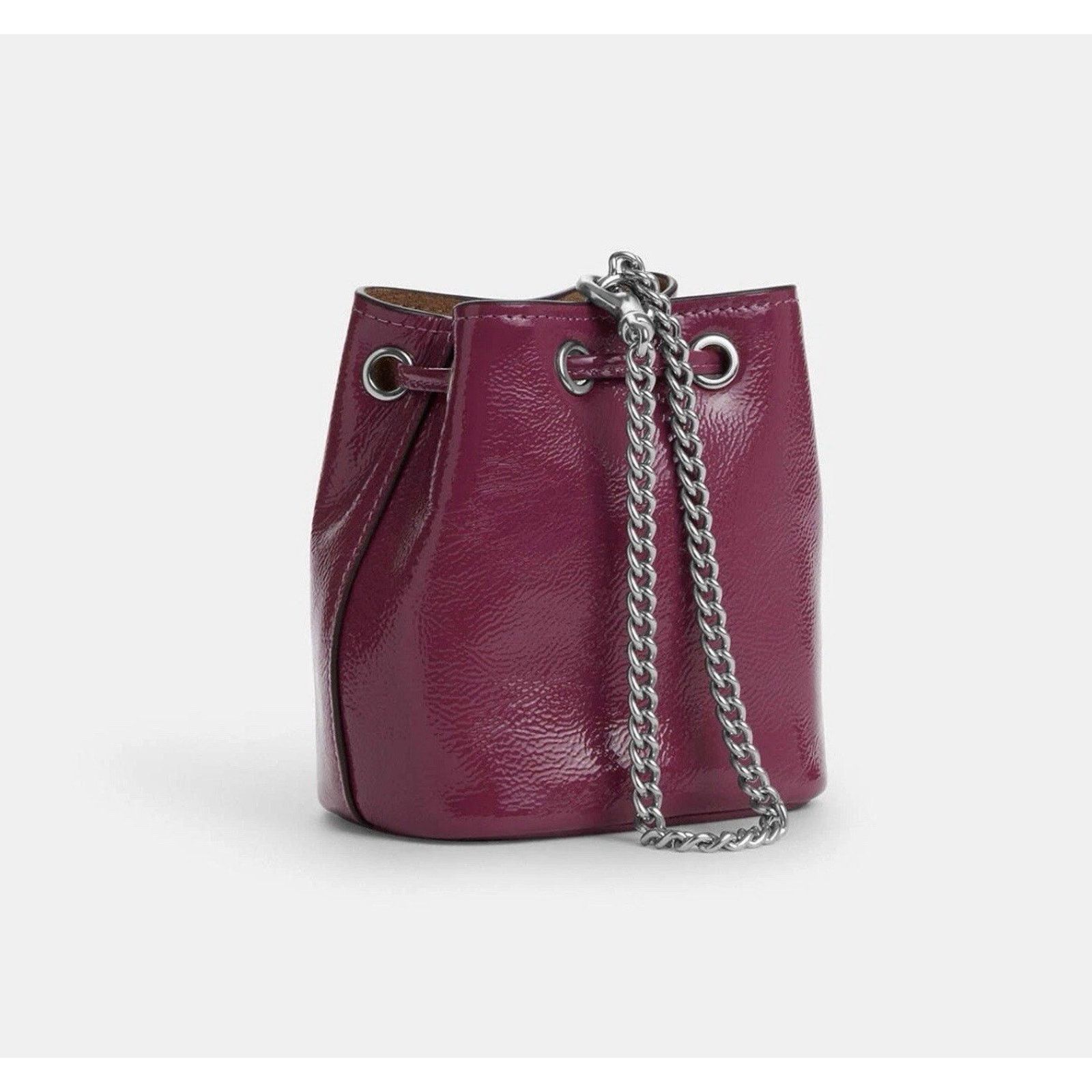 Coach NWT Coach Drawstring Wristlet Pouch Bag Pink Leather CZ028 Size ONE SIZE - 6 Thumbnail