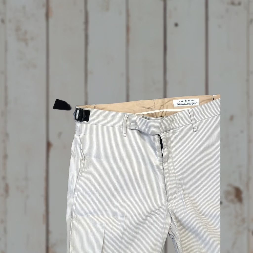Rag & Bone Rag & Bone Shorts Mens 34 Beige Striped Chino 12 Inseam Cotton USA Casual Summer Size US 34 / EU 50 - 1 Thumbnail
