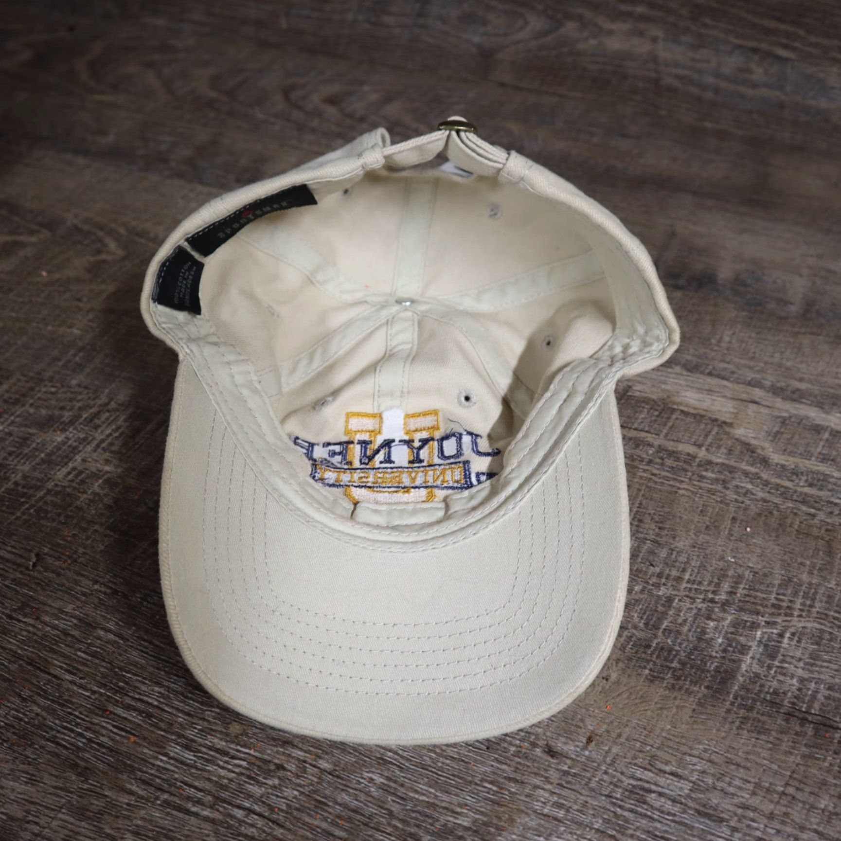 Logo 7 Joyner University College White Embroidered Hat Logo Adult Adjustable Hat Men White Embroidered Logo Adjustable Victory? Size ONE SIZE - 6 Thumbnail