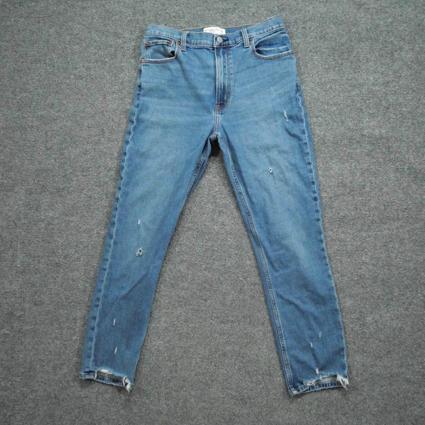 Abercrombie & Fitch Abercrombie & Fitch Jeans Womens 28 Skinny High Rise Distressed Denim Pants Size 28" / US 6 / IT 42 - 2 Thumbnail