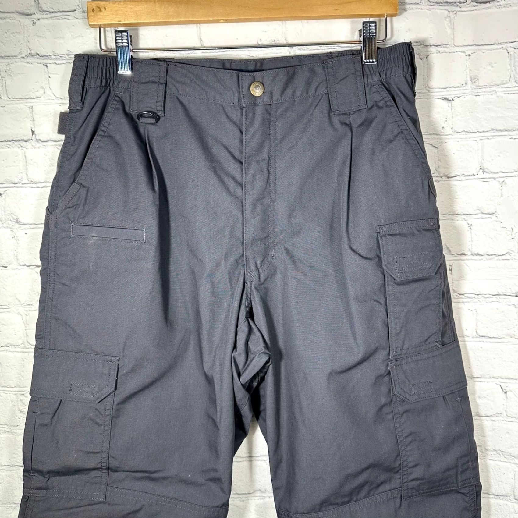 Vintage 5.11 Tactical Series Mens Cargo Pants Gray Ripstop 34x32 Utility Work Trousers Size US 34 / EU 50 - 2 Thumbnail