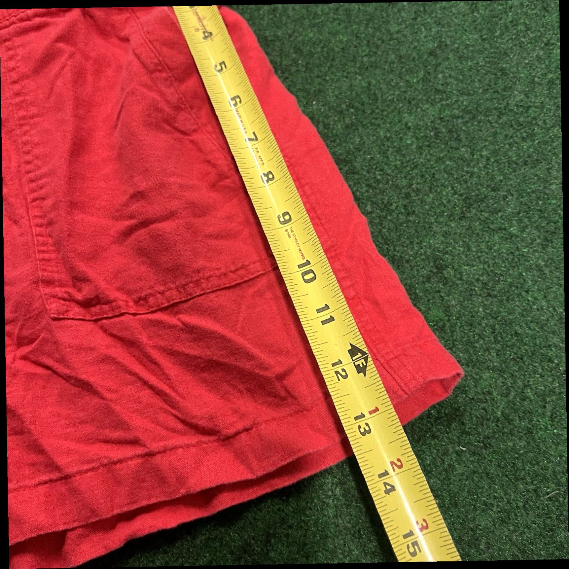 Nautica Nautica Shorts Womens Size L Red Linen Blend Pull on Drawtring Pockets Casual Size 36" / US 14 / IT 50 - 5 Thumbnail