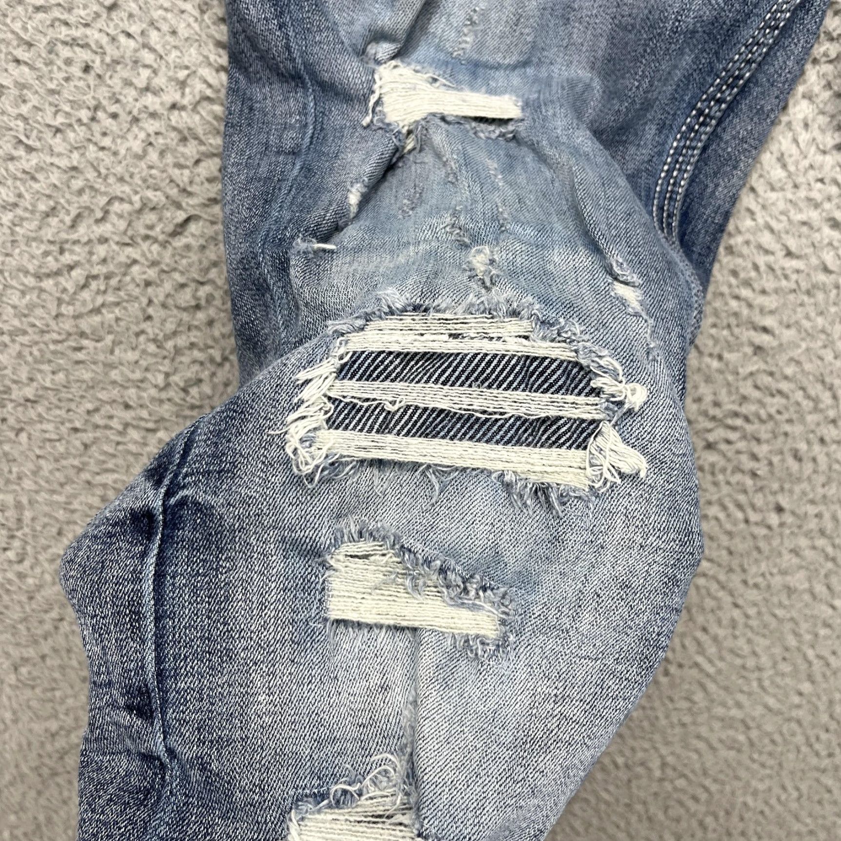 BKE BKE Aiden Jeans Mens 29x32 Distressed Medium Wash Stretch Straight Jeans Men Size US 29 - 5 Thumbnail