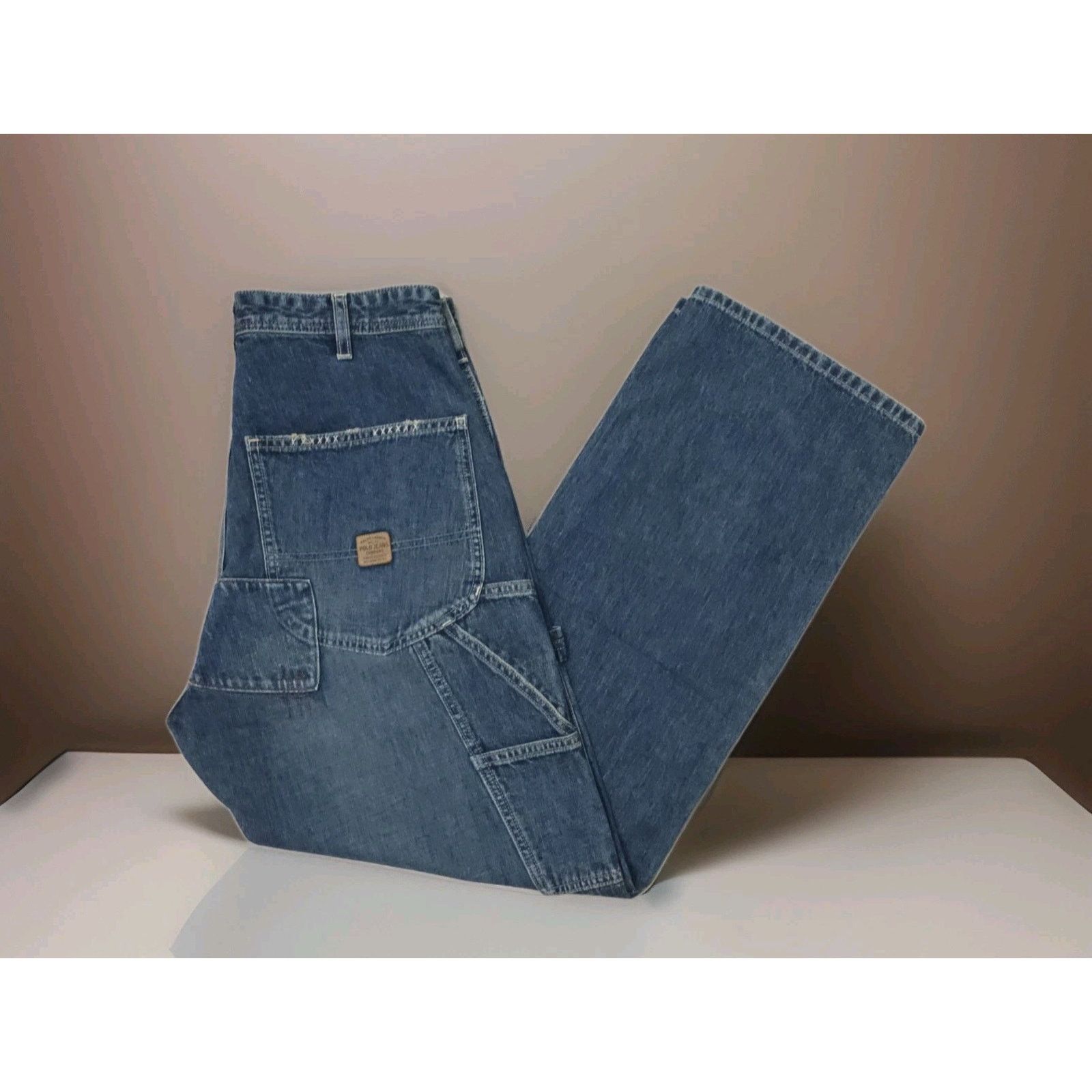 Polo Ralph Lauren POLO by RALPH LAUREN cargo BAGGY Vintage jeans Size 29 Size US 29 - 3 Thumbnail