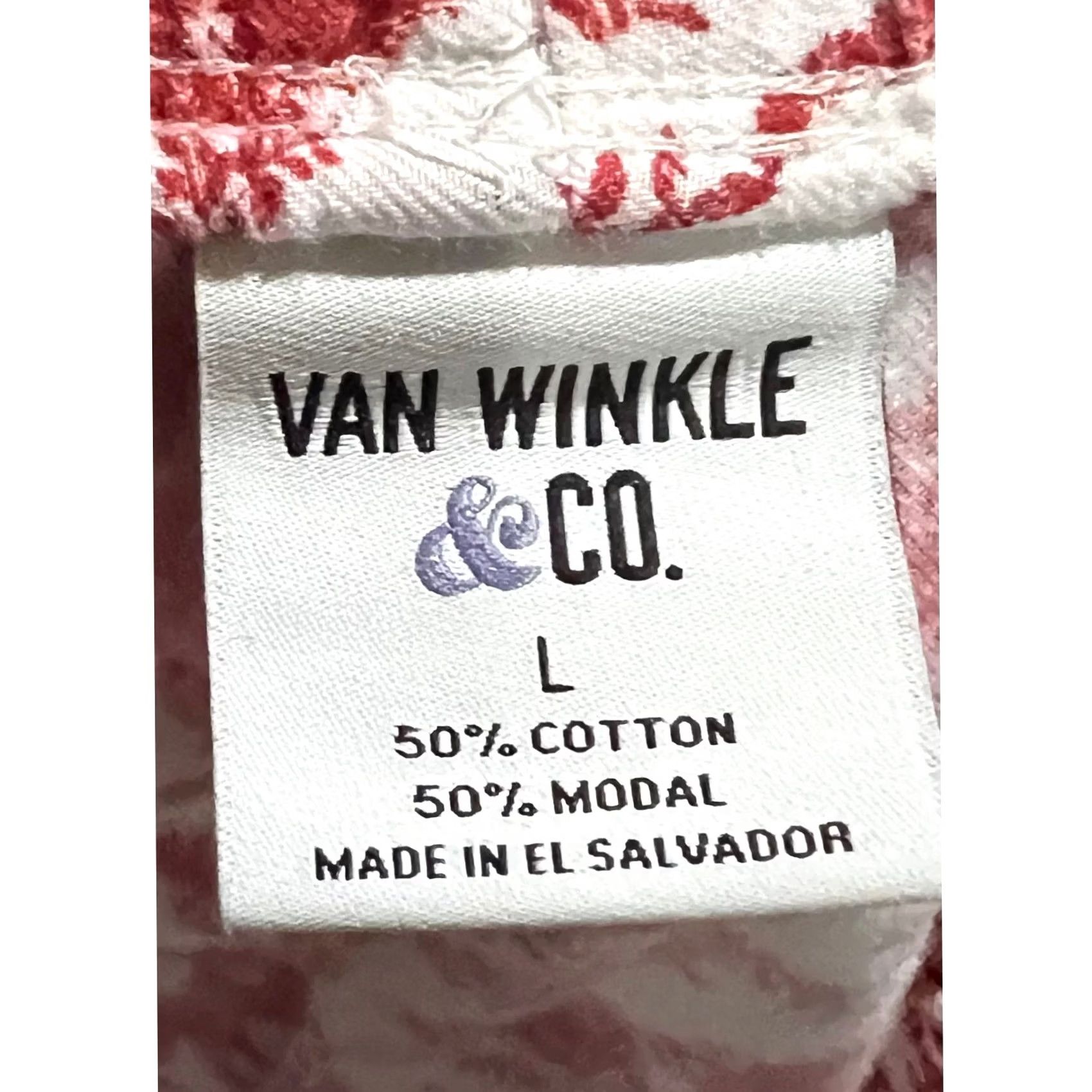 Vintage VINTAGE Van Winkle & Co. Flannel Pajama Pants Soft Ref White Fox Print Floral Pattern Size L Women's Pajama Pants Elastic Drawstring 100% Cotton Size 36" / US 14 / IT 50 - 5 Thumbnail