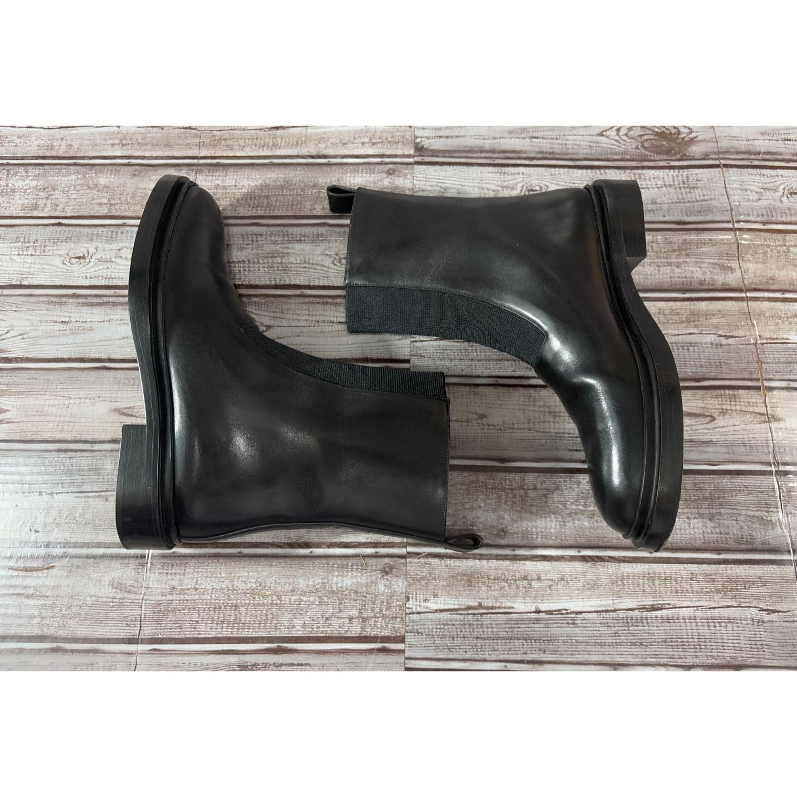 Jil Sander Jil Sander chunky leather boots size 39 US 6.5 black mspr $1 Size US 6.5 / EU 39-40 - 9 Thumbnail
