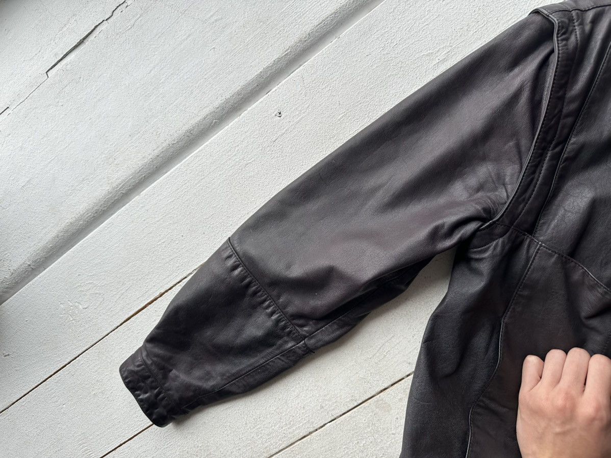 Other 🚨VNTG LEATHER JACKET AVANT GARDE ASYMMETRICAL BLACK MOTO Size US S / EU 44-46 / 1 - 7 Thumbnail