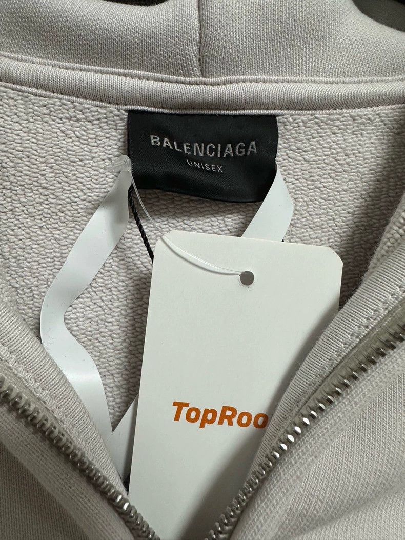 Balenciaga Balenciaga Alphabet Full Print Casual Beige Hoodie Sweatsh Size US S / EU 44-46 / 1 - 3 Thumbnail