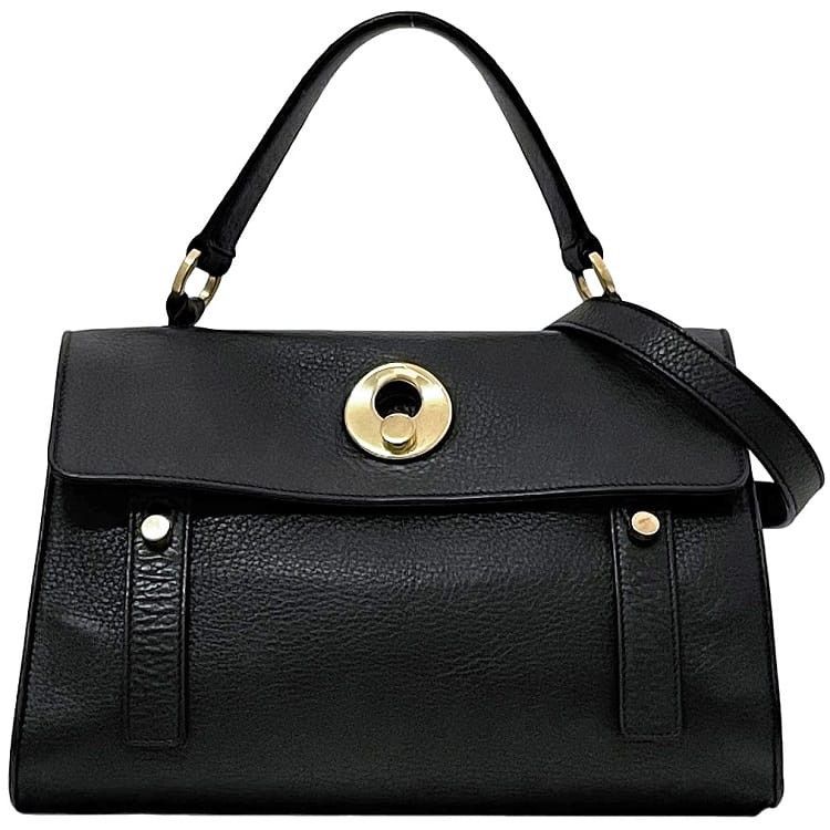Yves Saint Laurent YVES SAINT LAURENT Shoulder Bag Black Leather Size ONE SIZE - 1 Thumbnail