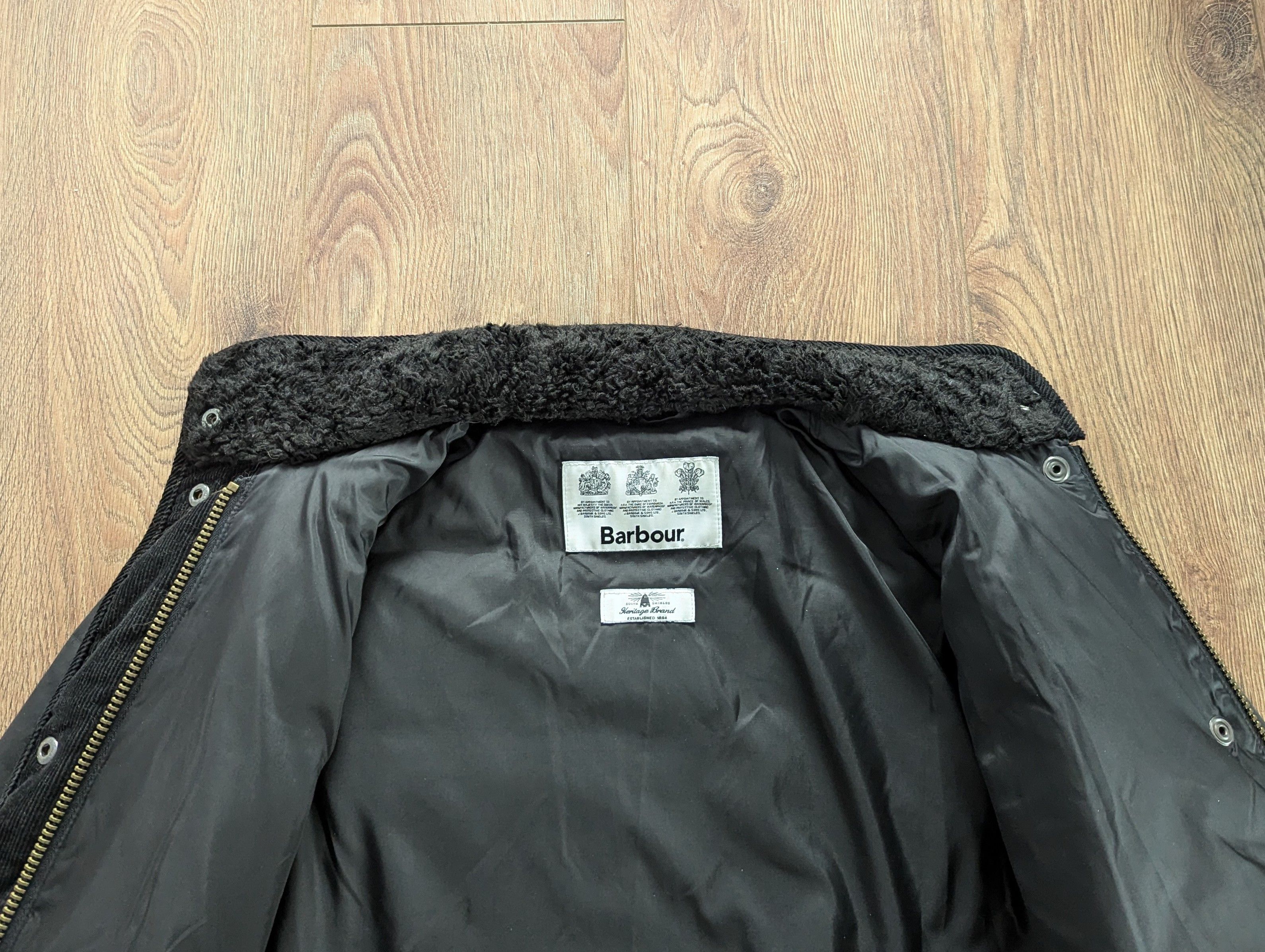 Barbour Barbour Wax Baffle Wax Fibredown Jacket Black Waxed Cotton Size M / US 6-8 / IT 42-44 - 12 Thumbnail