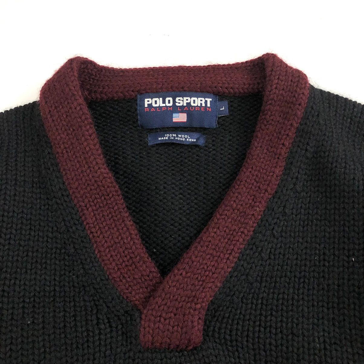 Lo Life Vintage Polo Sport Ralph Lauren Spell Out Knitwear Sweater Size US L / EU 52-54 / 3 - 3 Thumbnail