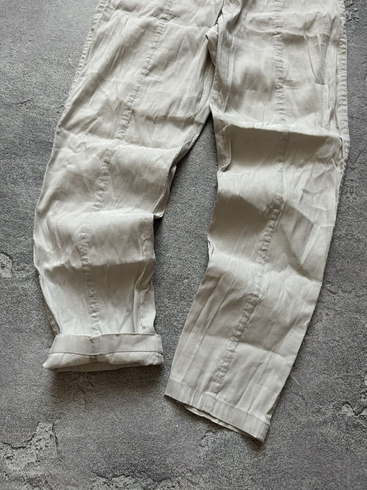 Annette Gortz × Japanese Brand Annette Gortz 38 linen light gray pant trouser chino relaxed Size 26" / US 2 / IT 38 - 2 Thumbnail