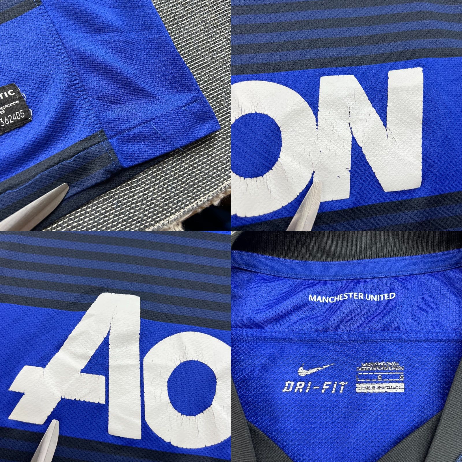 Nike Manchester United 2011 2012 Away Mens Football Jersey Large Nike Adult Shirt Small changes not allowed; original size L used Size US L / EU 52-54 / 3 - 8 Thumbnail