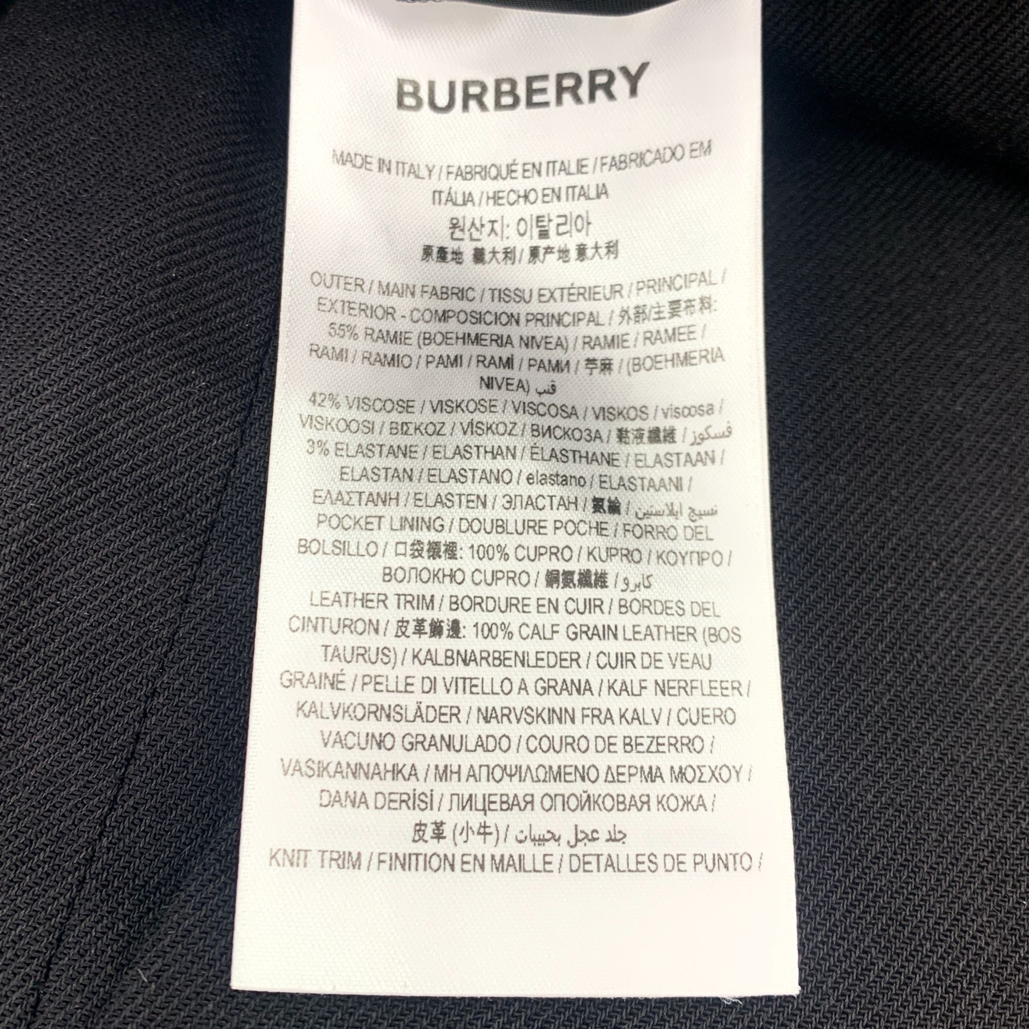 Burberry Burberry Black Irregular Cut Zipper Casual Pants Size M Made Size 40" / US 18 - 3 Thumbnail