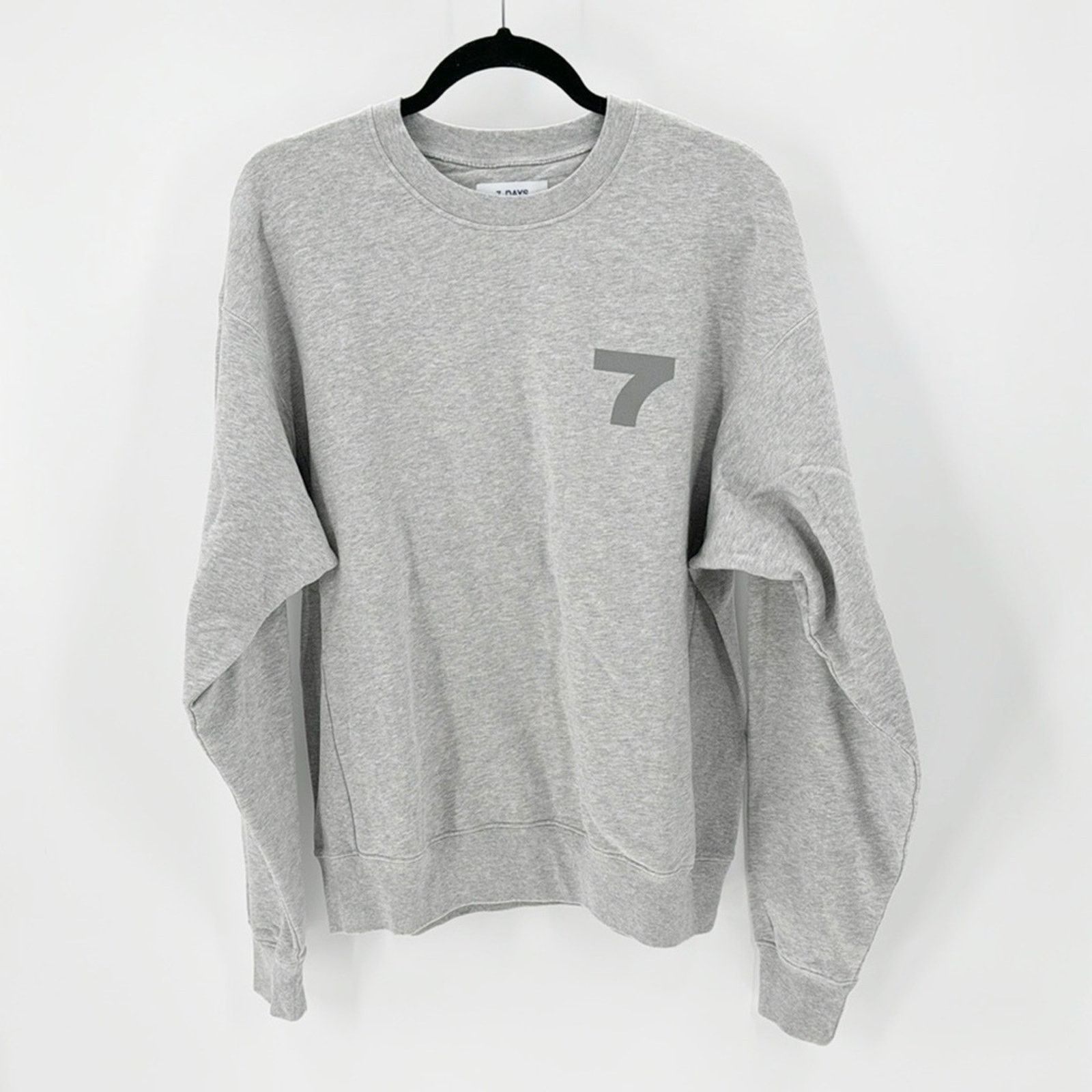 7 Days Active Monday crew neck sweatshirt oversized gray S