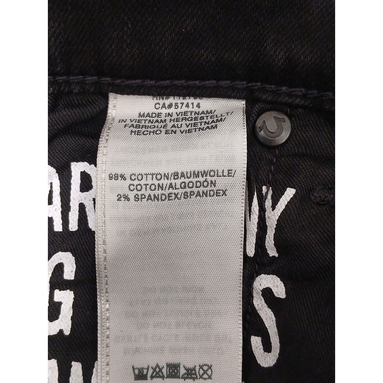 True Religion True Religion ROCCO MOTO Relaxed Skinny Jeans Sz 32 Black Size US 32 / EU 48 - 22 Thumbnail