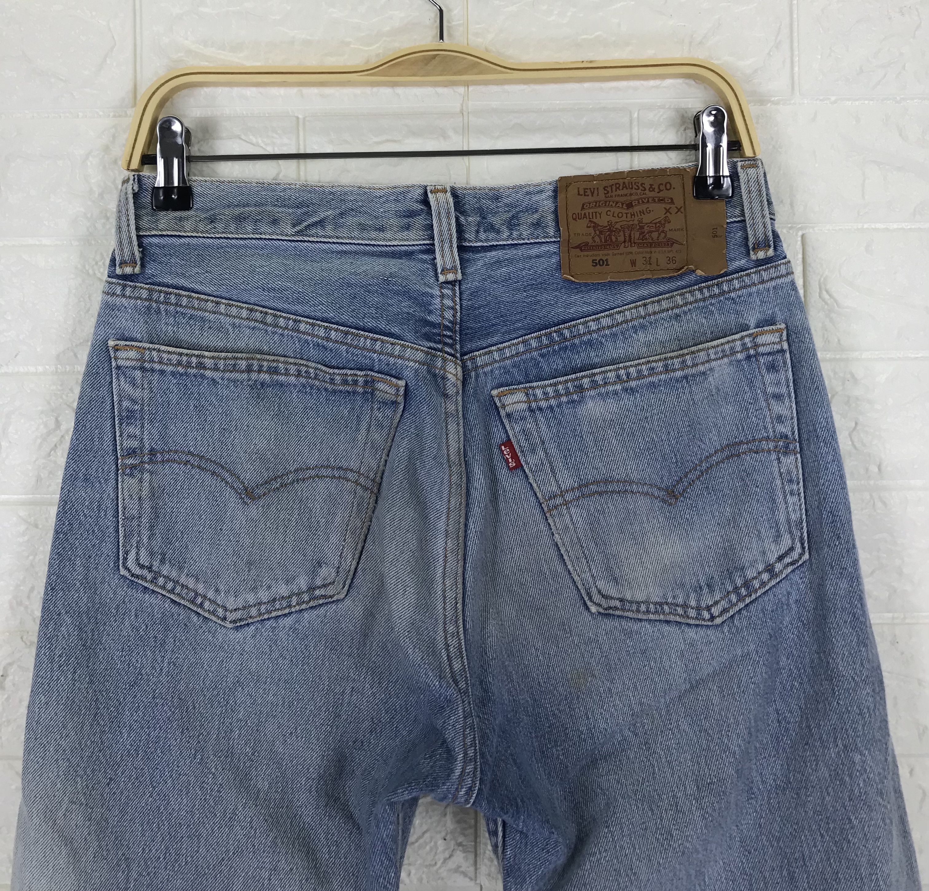 Levi's Vintage Levi's 501 Faded Blue Jeans Size US 30 / EU 46 - 6 Thumbnail