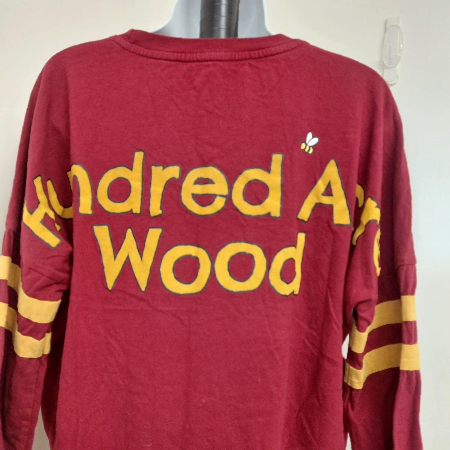 Disney Winnie The Pooh Spirit Jersey Women's Size XSmall Long Sleeve Disney Shirt Red 100% Cotton Size XS / US 0-2 / IT 36-38 - 6 Thumbnail