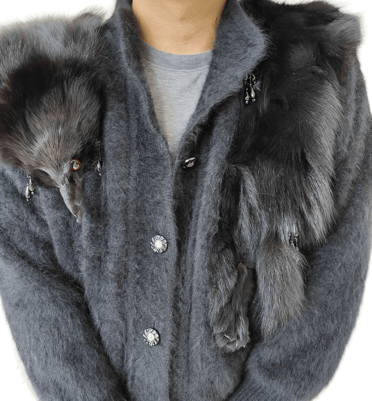 Japanese Brand Very Rare Vintage Runa Faux Fur Mohair Jacket Size US M / EU 48-50 / 2 - 6 Thumbnail