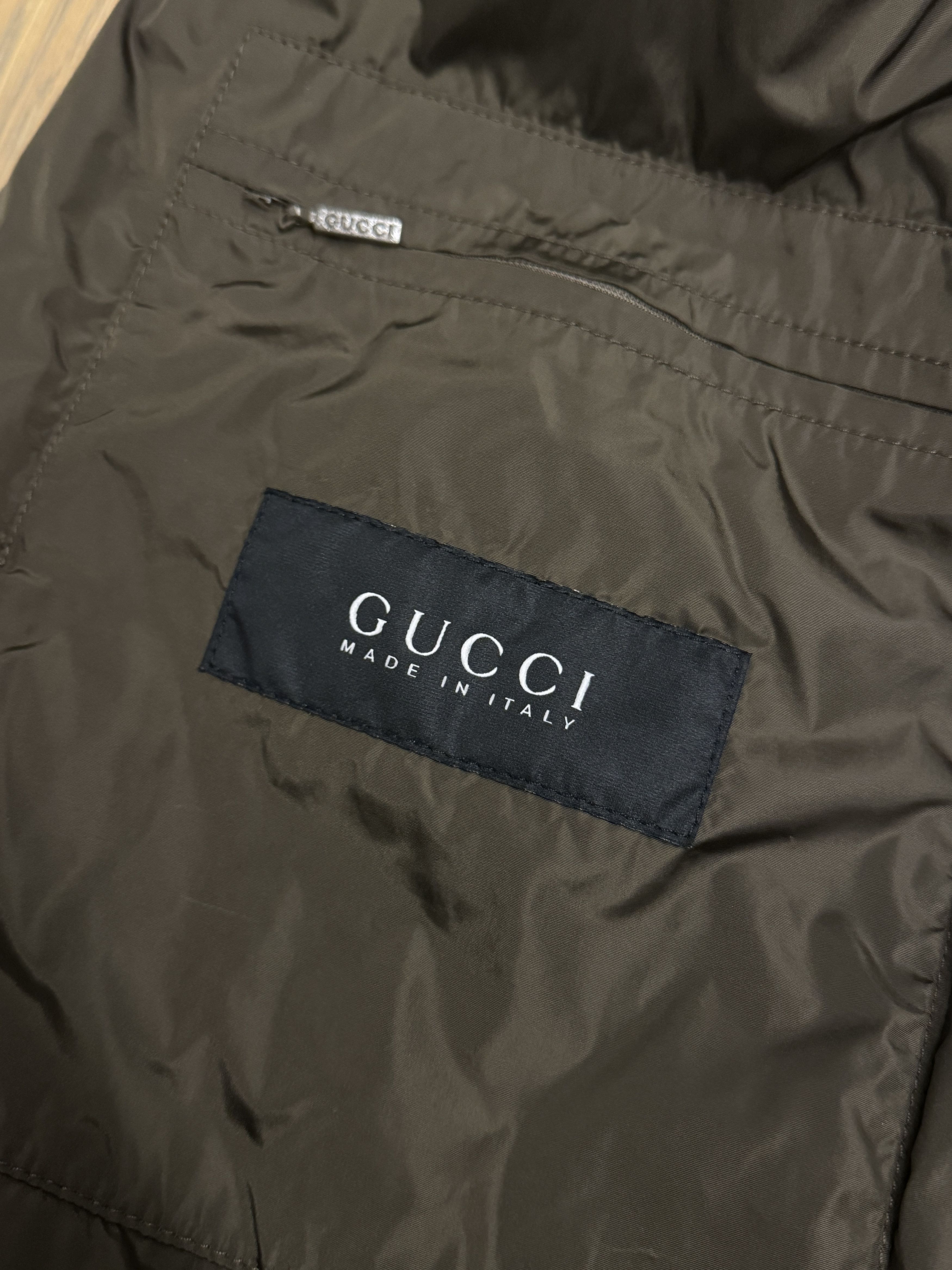 Gucci Gucci metallic khaki bomber jacket Size US L / EU 52-54 / 3 - 4 Thumbnail