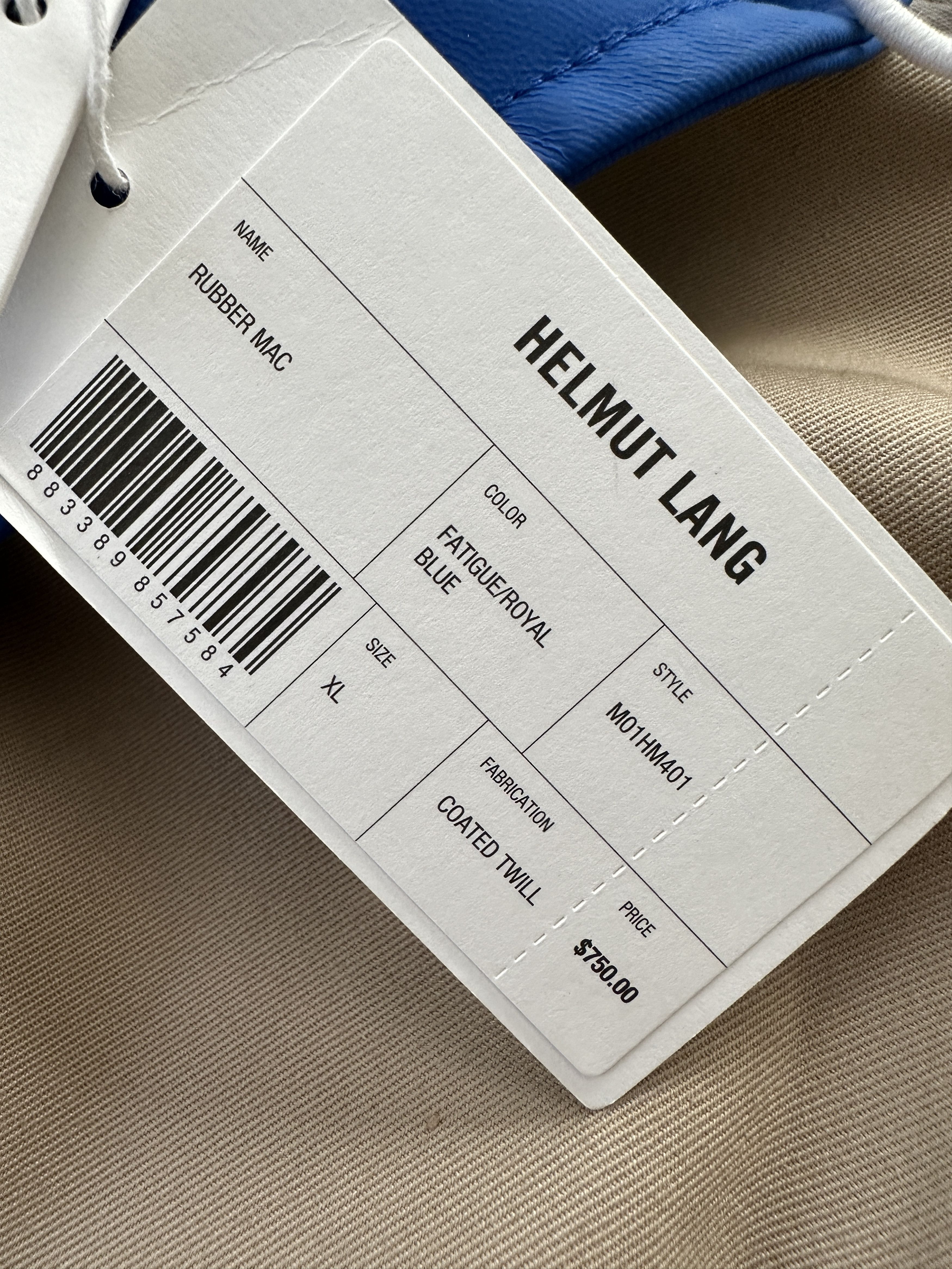 Helmut Lang Helmut lang Mac raincoat brand new Size US XL / EU 56 / 4 - 4 Thumbnail