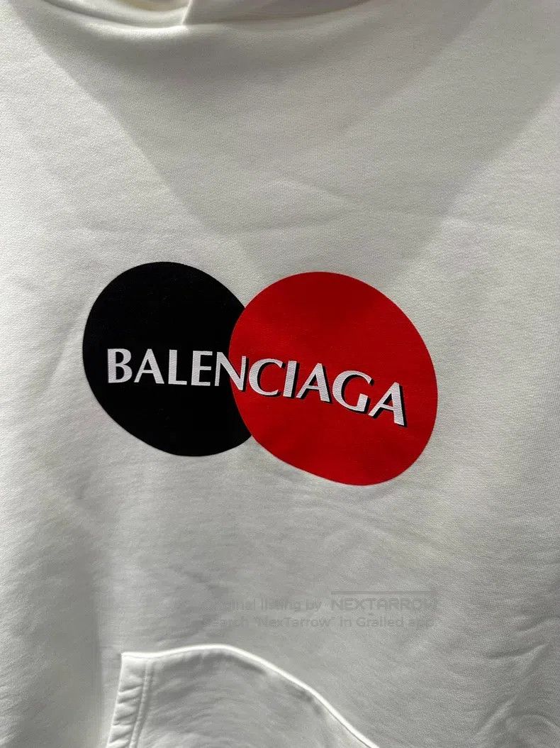 Balenciaga Balenciaga Mastercard white hoodie Size US S / EU 44-46 / 1 - 4 Thumbnail