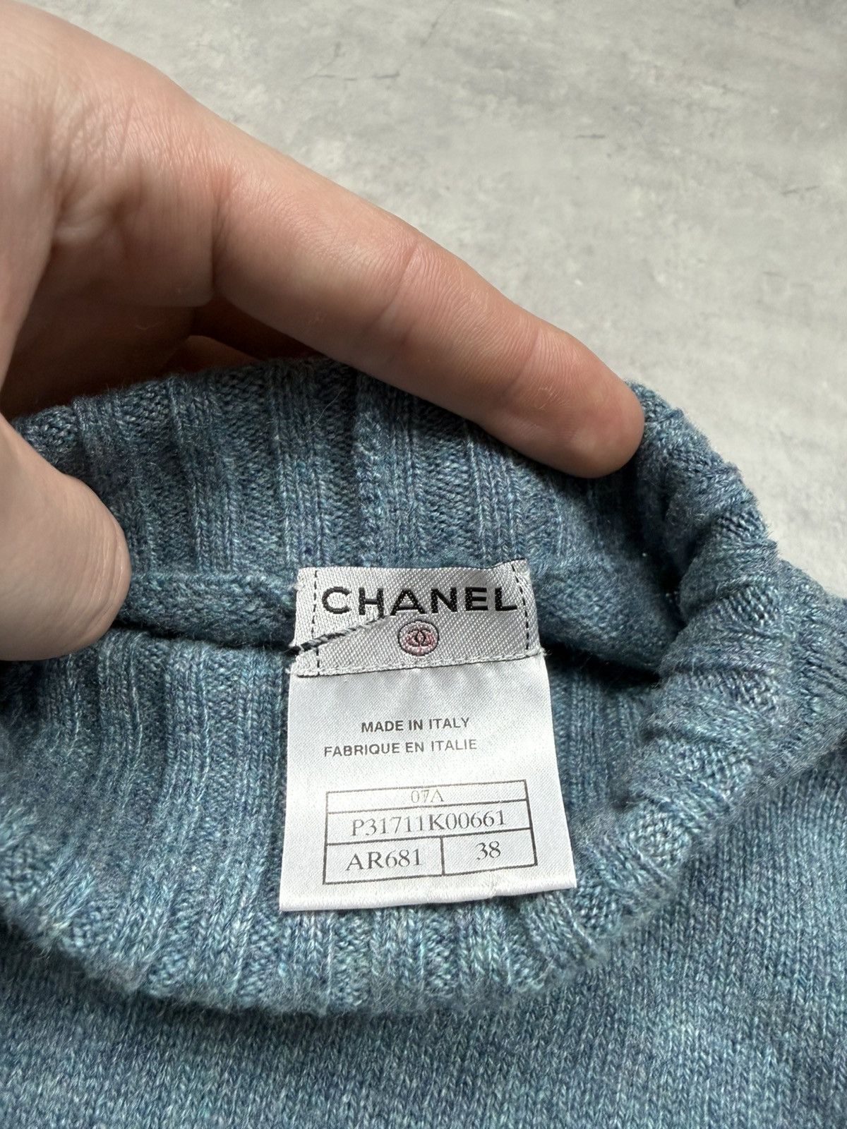 Chanel Chanel Cashmere High Neck Peak Sweater Size S / US 4 / IT 40 - 10 Thumbnail