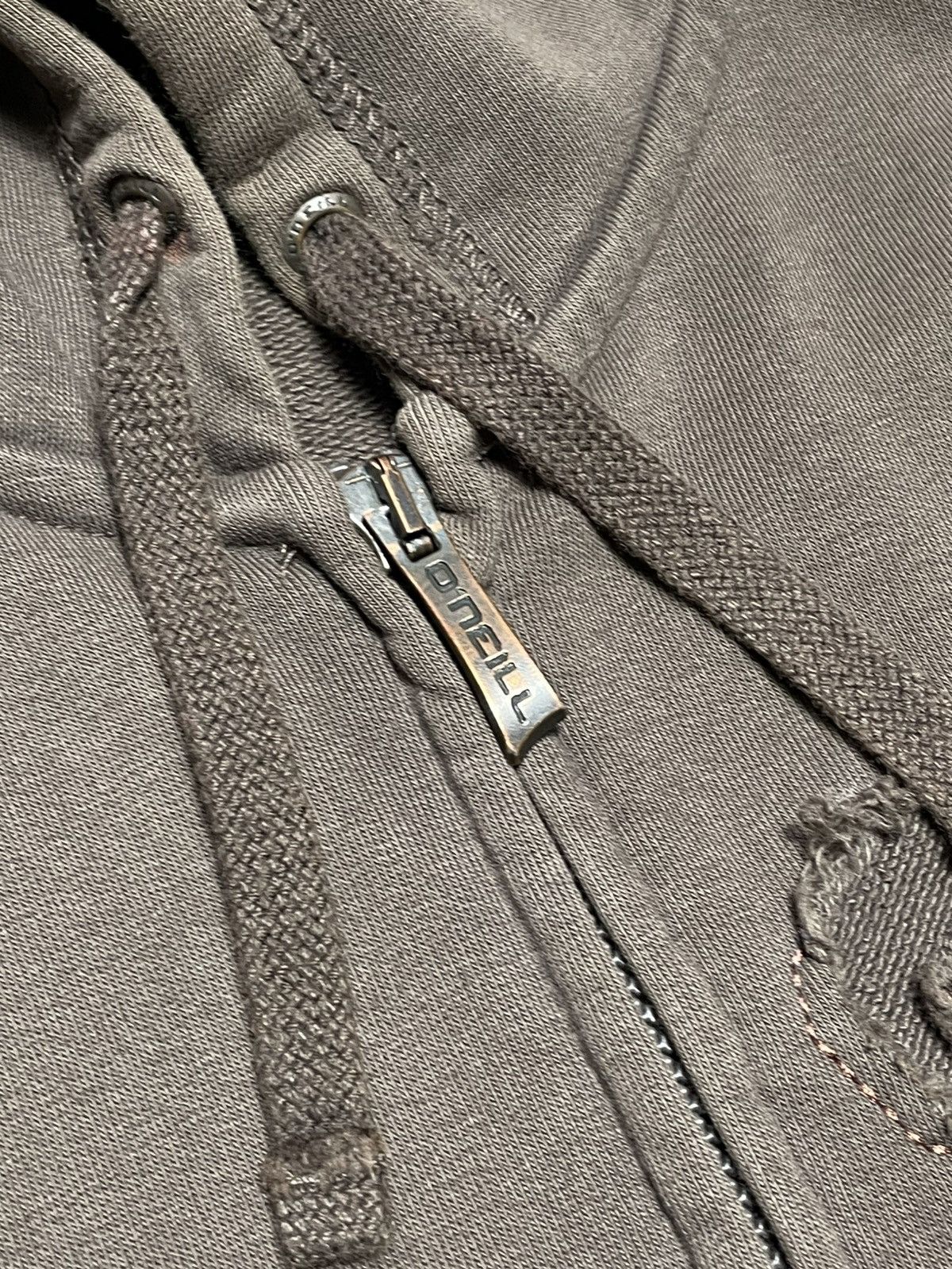 O'Neill Oneil Vintage Big Logo Zip Up Hoodie Faded Brown Surf Style Size US XL / EU 56 / 4 - 4 Thumbnail