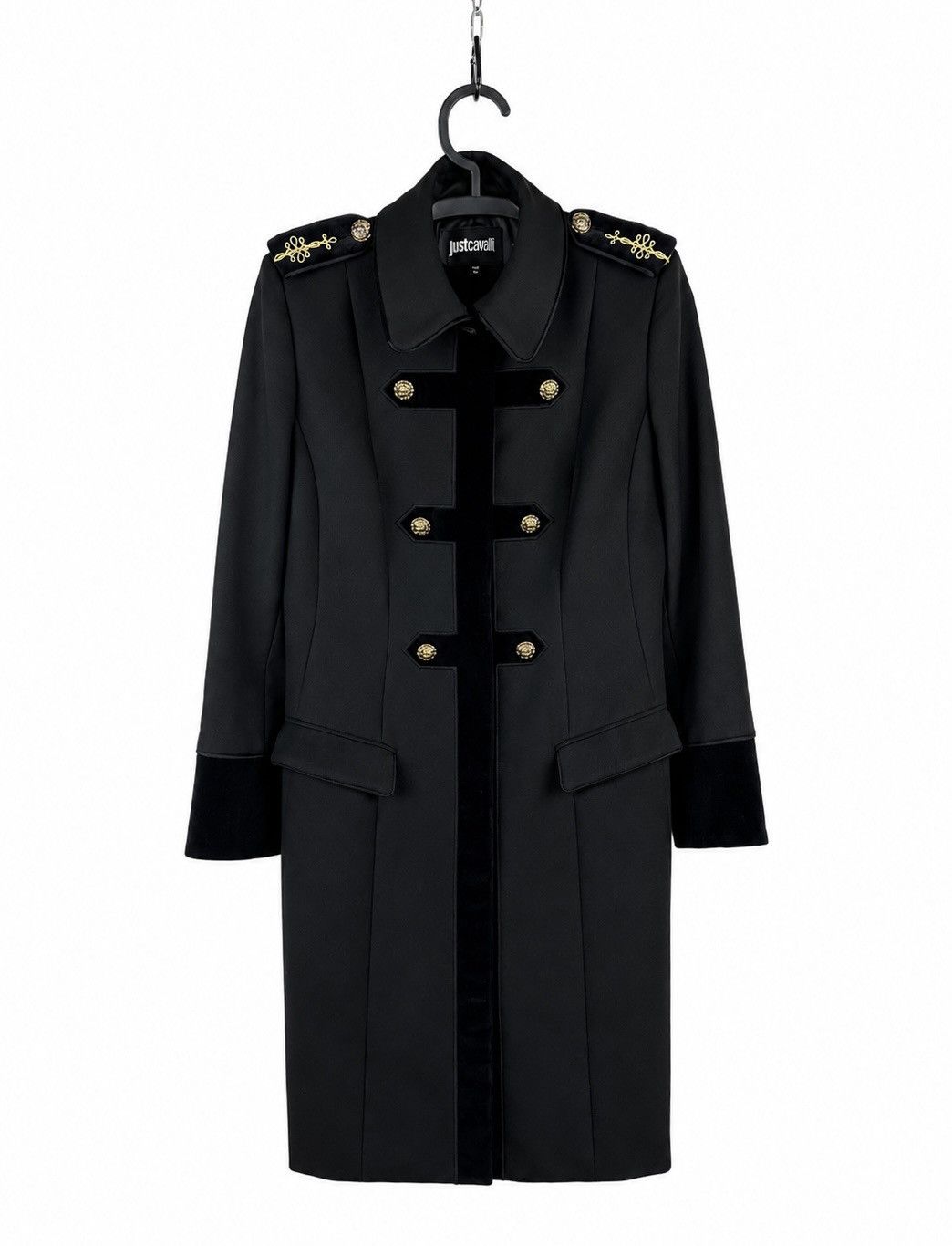 Just Cavalli JUST CAVALLI Napoleon Military Coat IT 44 Gold Lion Buttons Size S / US 4 / IT 40 - 1 Thumbnail