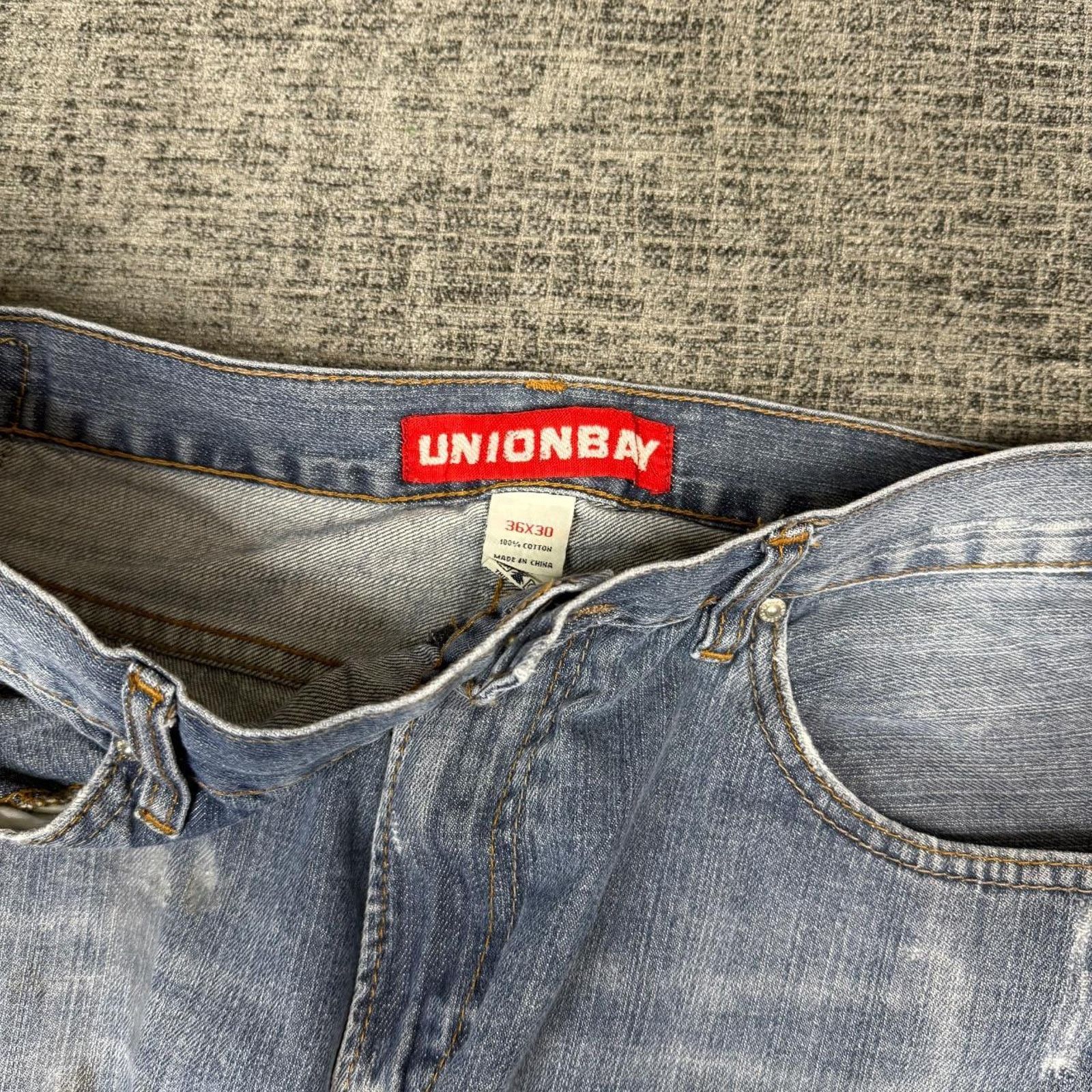 UNIONBAY Y2k wide leg union bay archive denim jeans Size US 36 / EU 52 - 8 Thumbnail