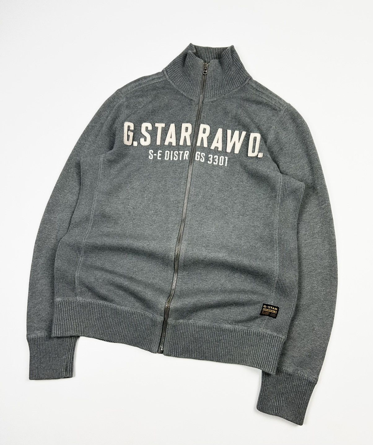 Diesel × G-Star × Polo Ralph Lauren avant-garde G-star raw knit sweater embroidered logo Size US L / EU 52-54 / 3 - 3 Thumbnail