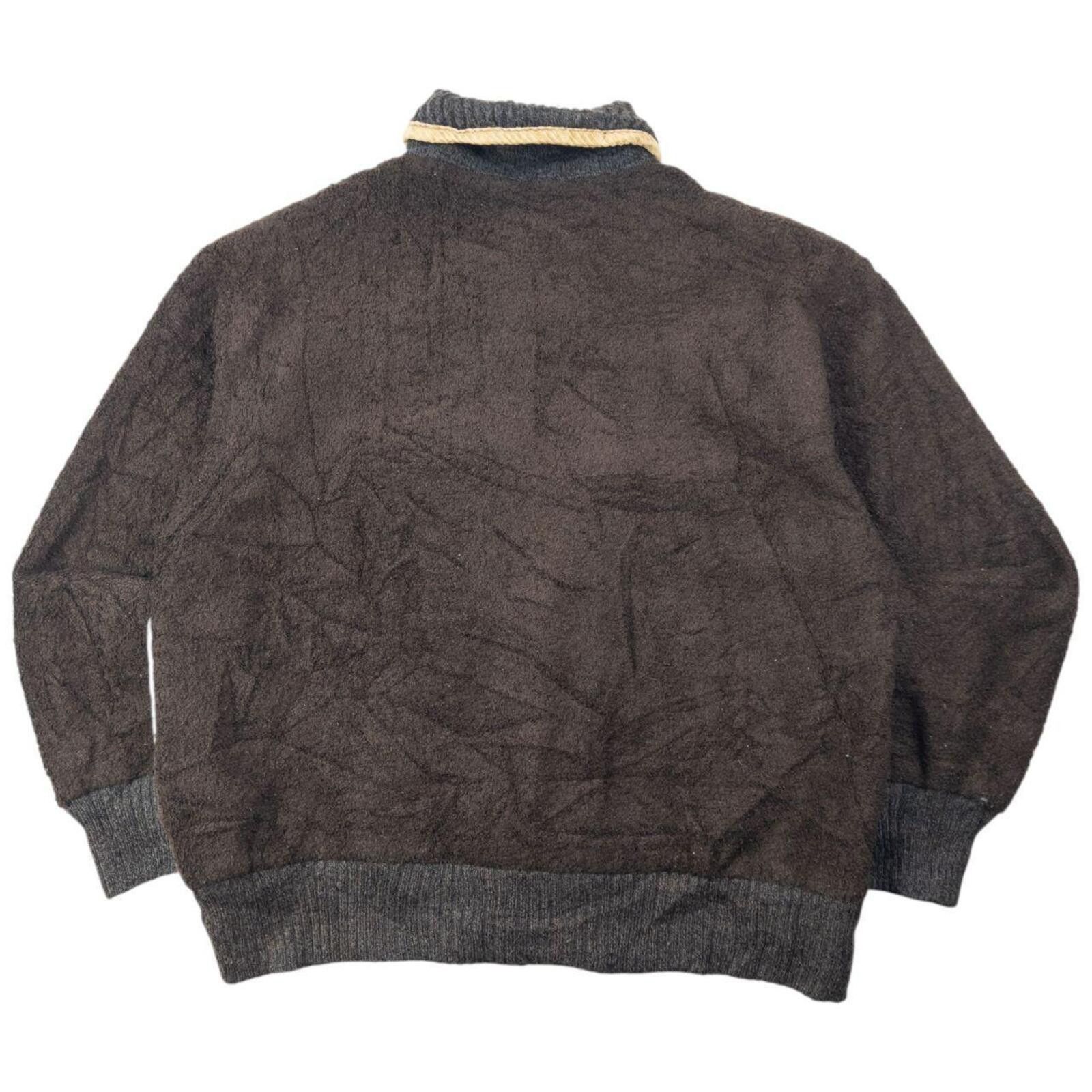 Other Vintage 2000s I.S. Sunao Kuwahara Patchwork Knit Jacket L Size US L / EU 52-54 / 3 - 2 Thumbnail