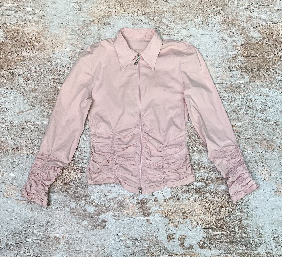 Japanese Brand Vintage double zip adjustable blouse Size S / US 4 / IT 40 - 1 Thumbnail